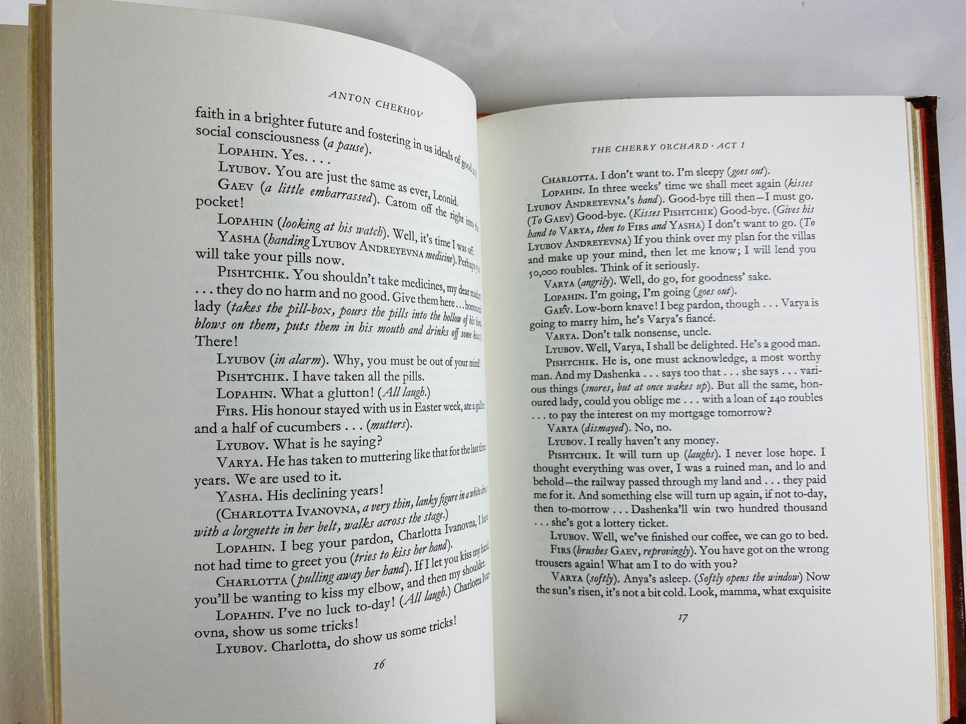 Anton Chekhov vintage Easton Press leather book brown & gold One of the greatest writers of modern times. Cherry Orchard, Three Sisters