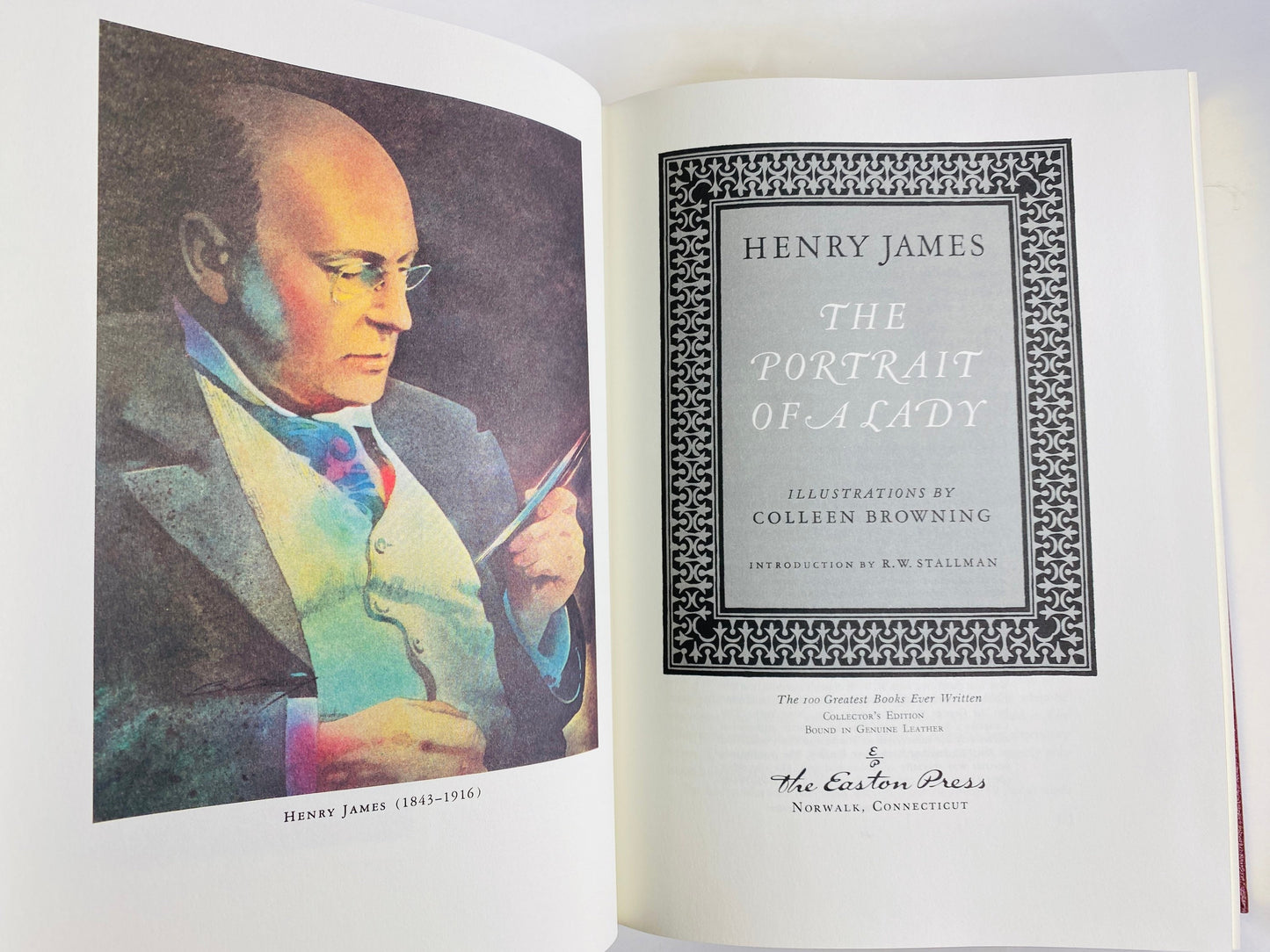 Portrait of a Lady Vintage Easton Press book by Henry James Young woman inherits a fortune falls victim to Machiavellian scheming. Leather