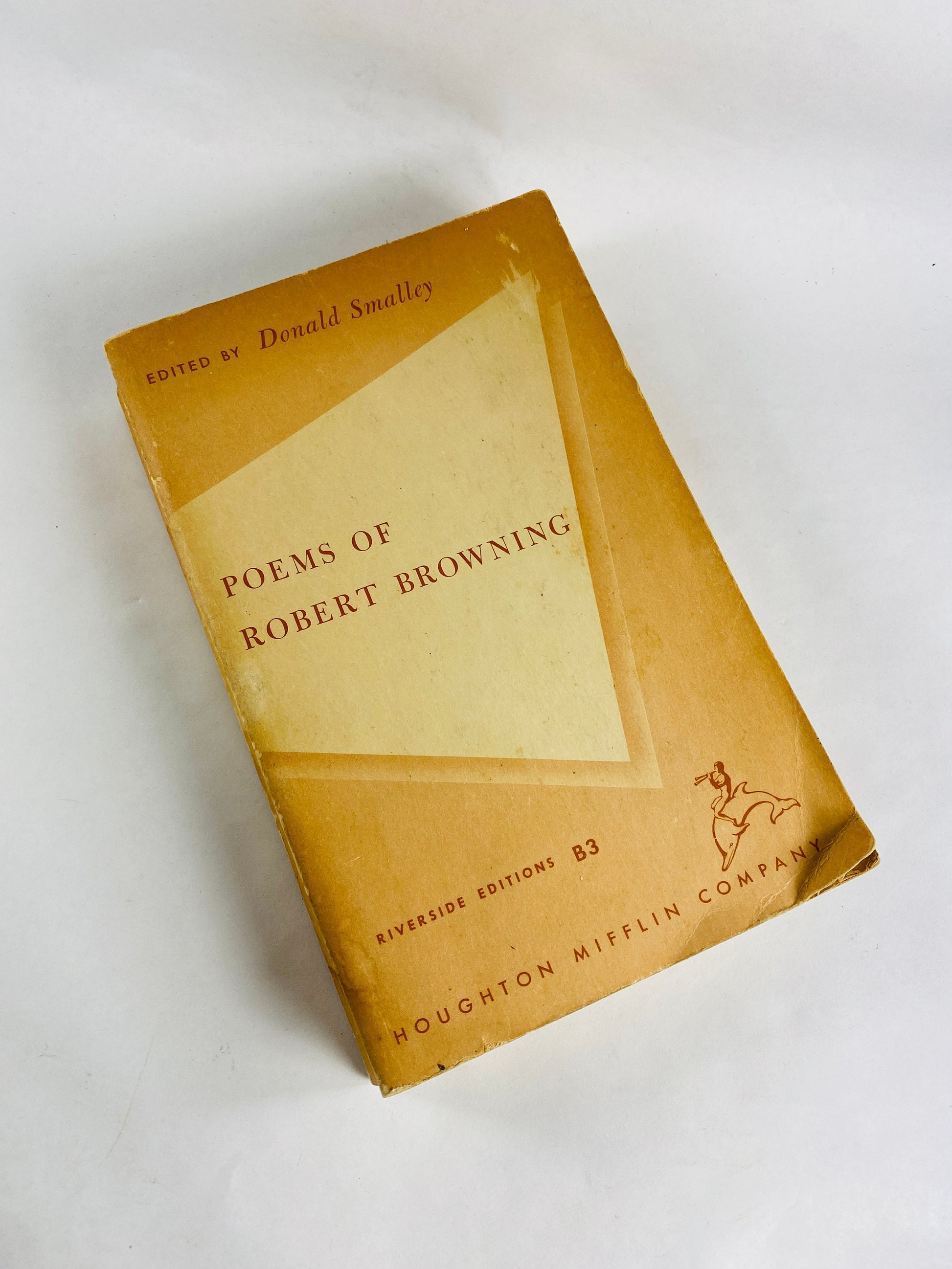 1956 Portrait of a Lady Henry James Robert Browning Poetry Houghton Mifflin vintage paperback books Riverside Edition Cambridge