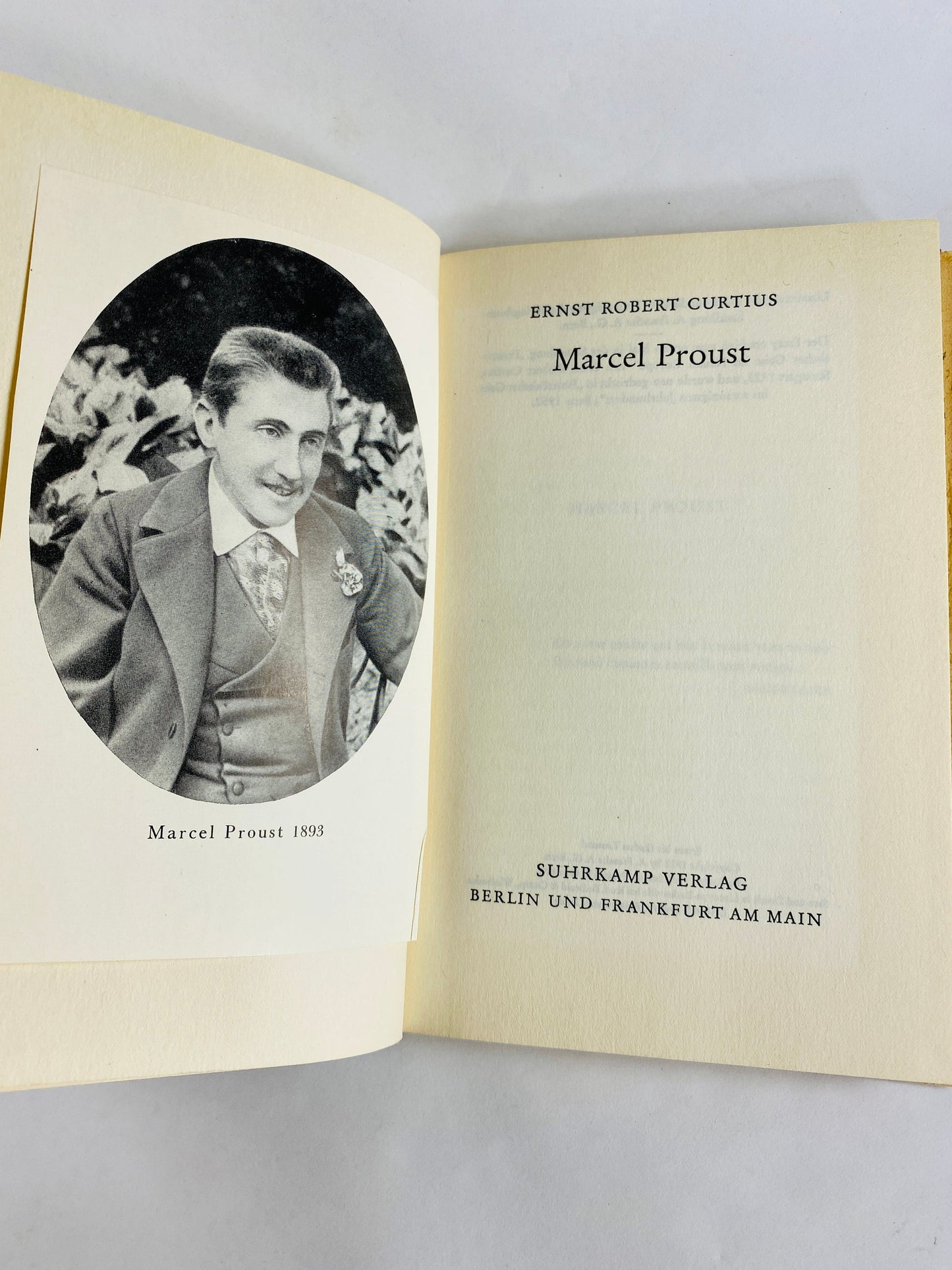 Ernst Robert Curtius Marcel Proust vintage collector book circa 1952 FIRST EDITION literary critique written in original German