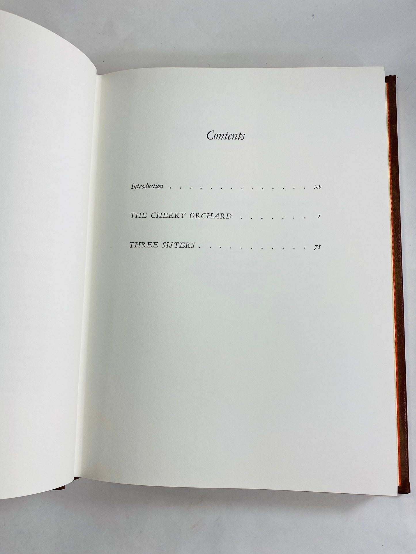 Anton Chekhov vintage Easton Press leather book brown & gold One of the greatest writers of modern times. Cherry Orchard, Three Sisters