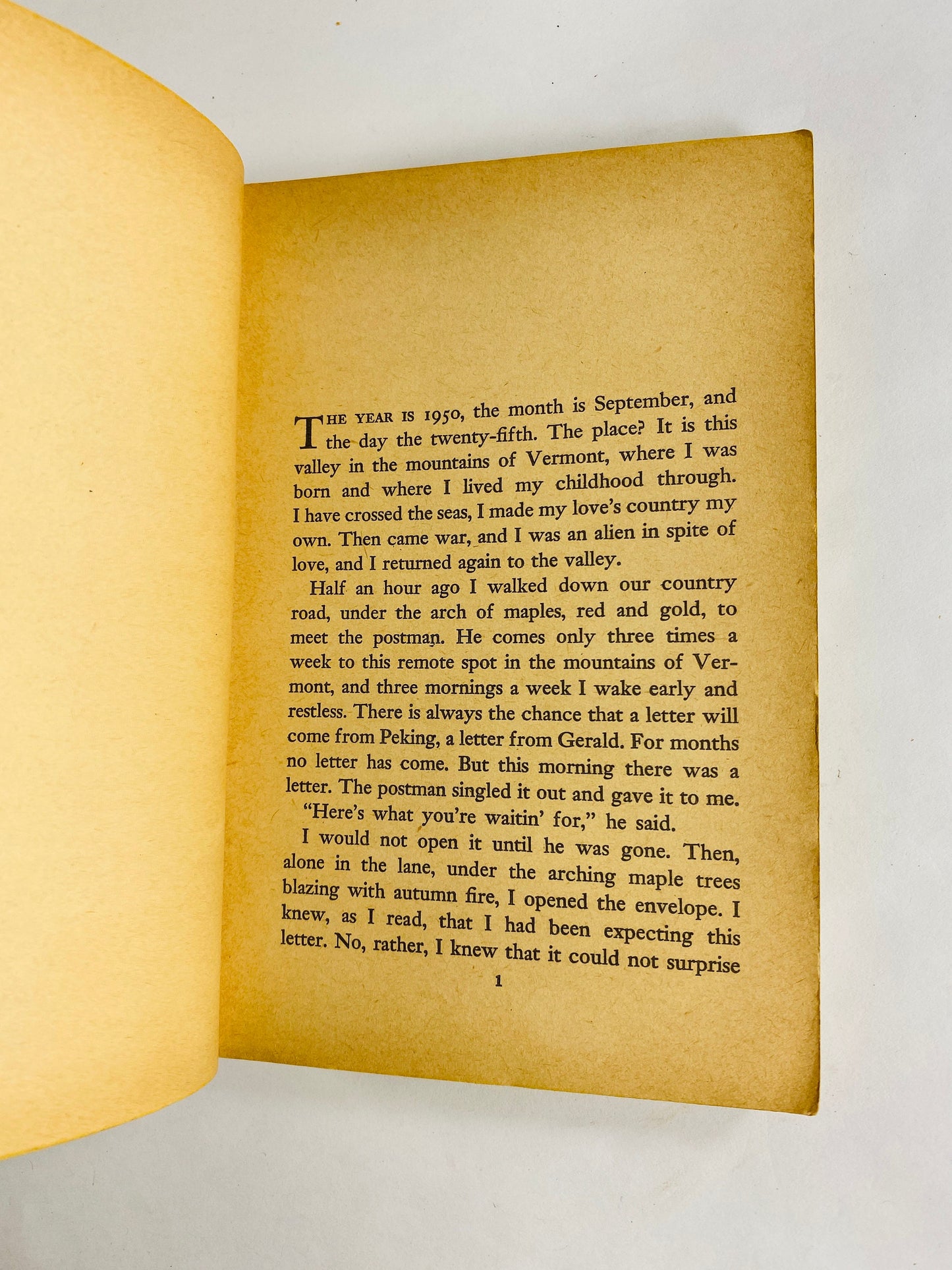 Letter from Peking by Pearl S Buck Vintage Giant Cardinal edition Pocket paperback book circa 1963 by author of Good Earth.