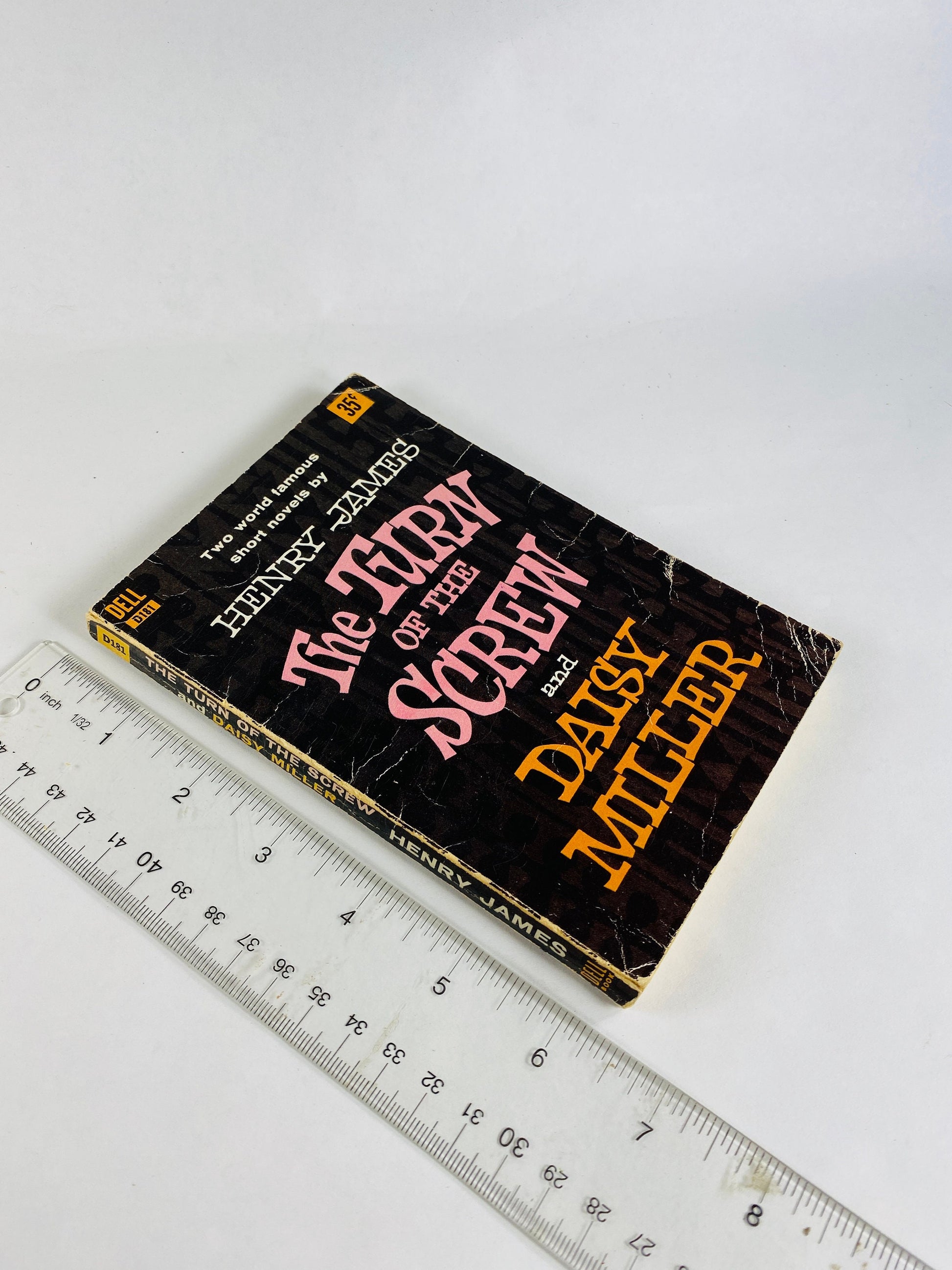 Henry James Turn of the Screw and Daisy Miller vintage Dell paperback book circa 1956 Haunting stories of Gothic supernatural ghosts