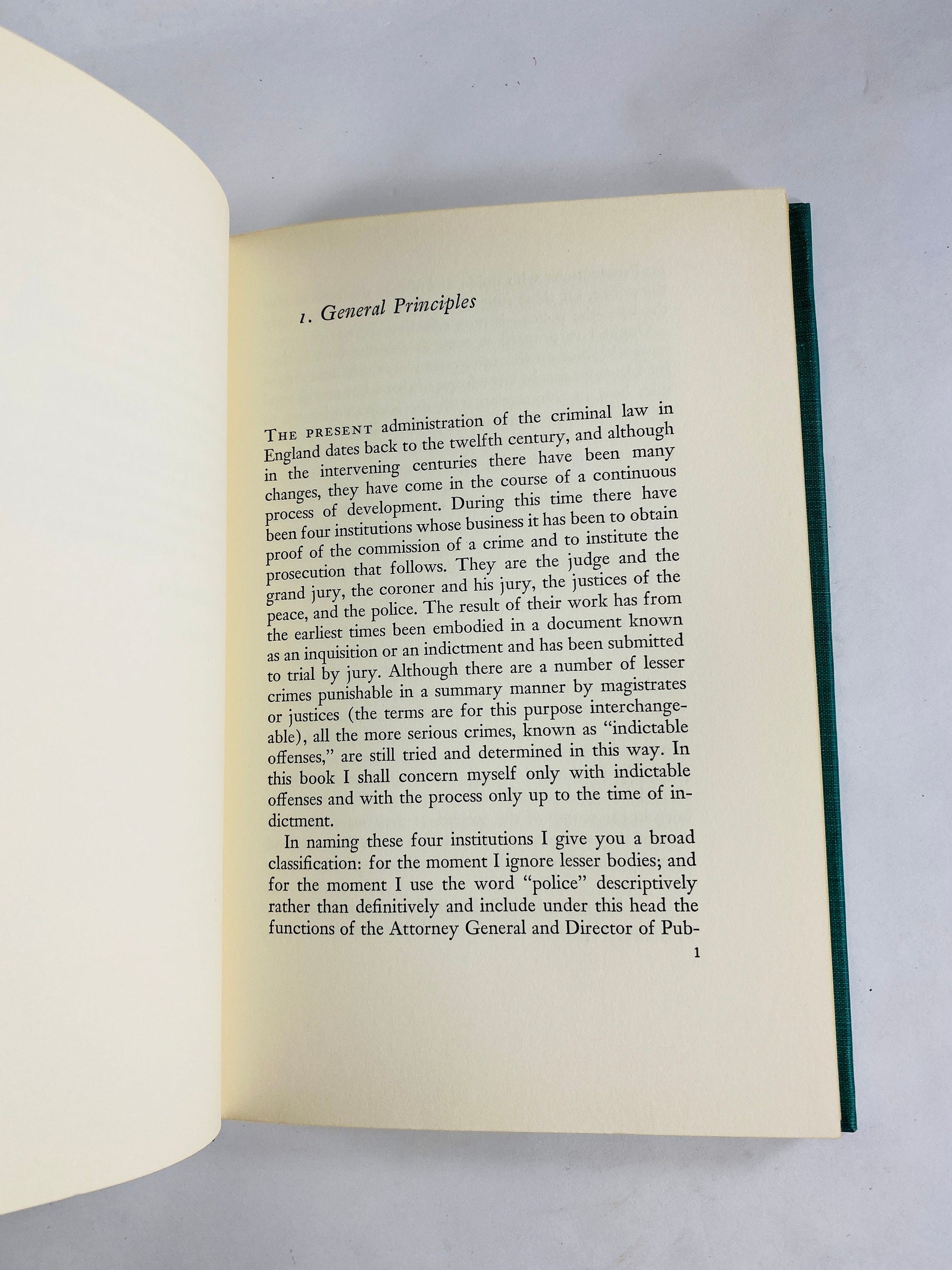 Criminal Prosecution in England vintage book by Patrick Devlin circa 1958 Psychology criminology juvenile prison reform Yale University