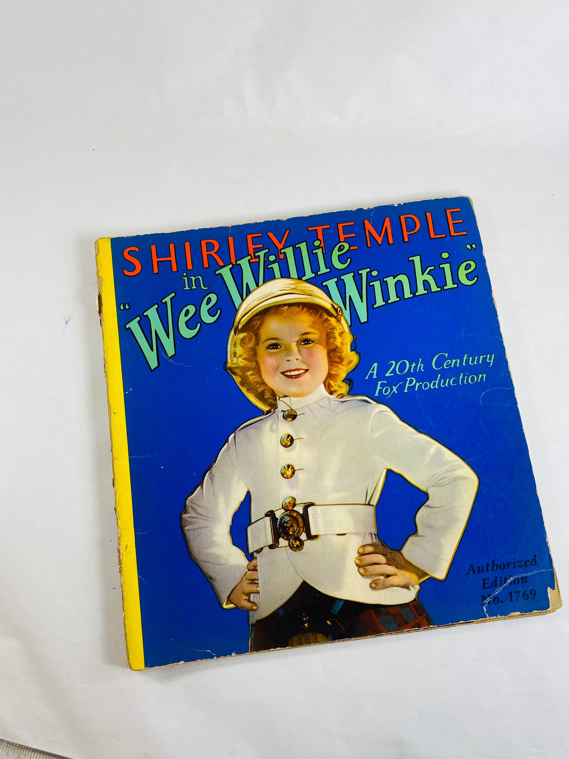 1930s Shirley Temple vintage paperback books Wee Willie Winkie, Dimples, Susannah of the Mounties rare movie collectibles nursery decor