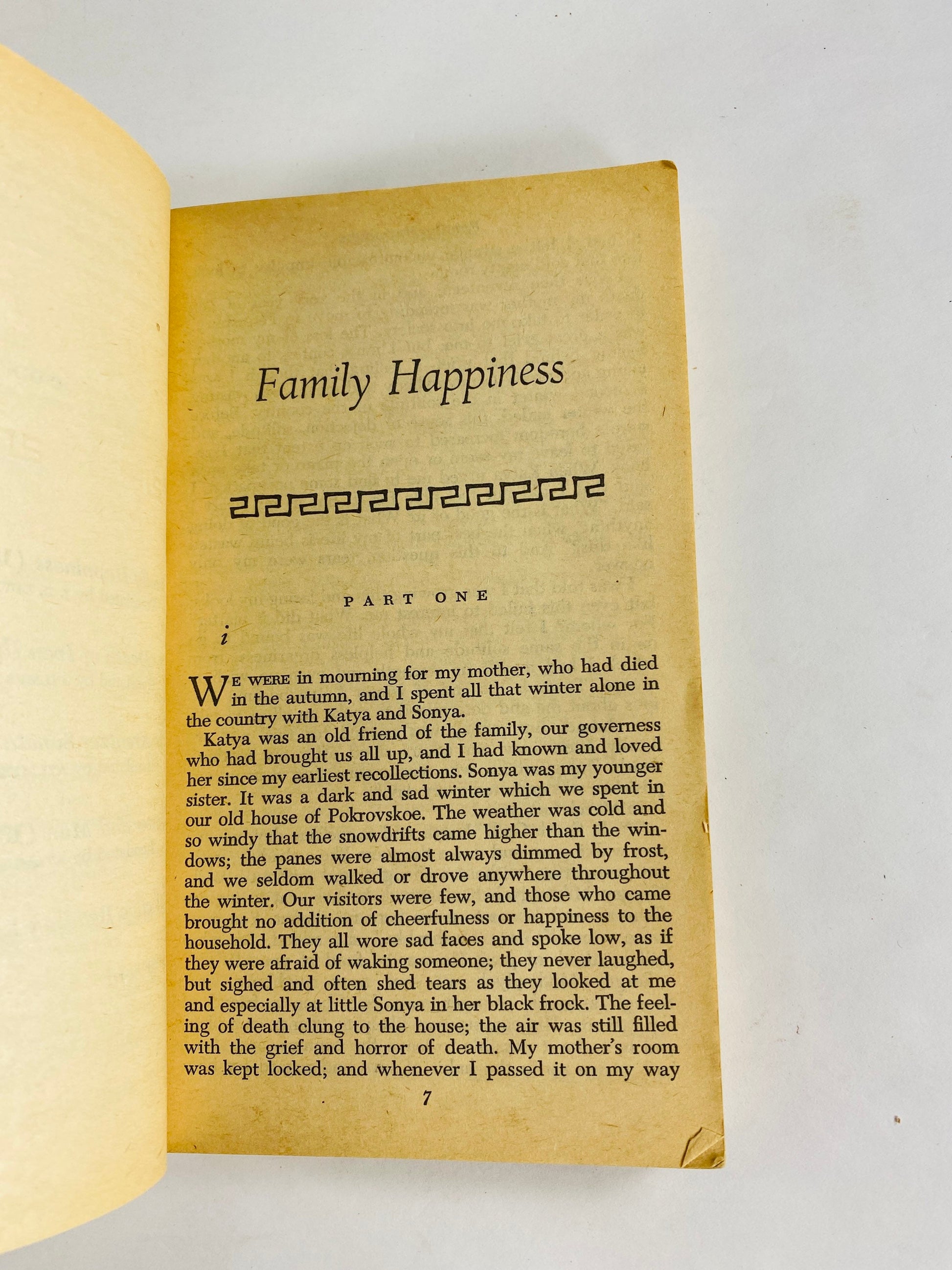 Leo Tolstoy Death of Ivan Ilych Vintage Signet Paperback book circa 1960 Kreutzer Sonata, Master & Mann, Family Happiness short stories