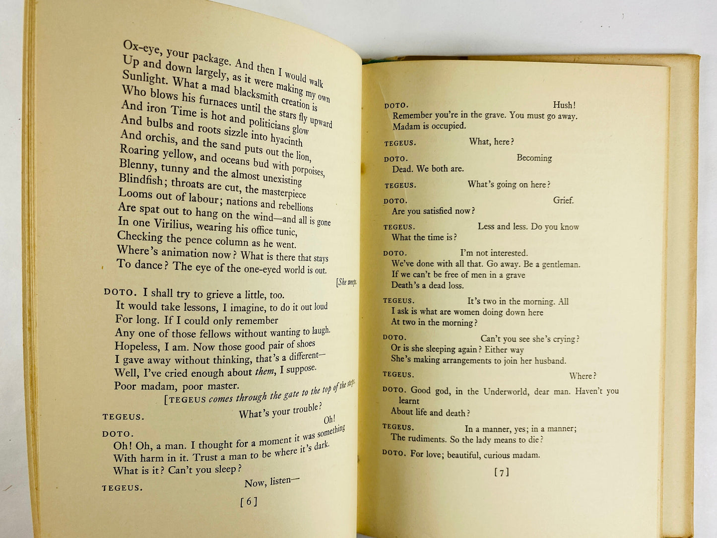 Phoenix Too Frequent vintage book by Christopher Fry circa 1952 Dark Comedy about a woman who falls in love with a soldier at husband's tomb