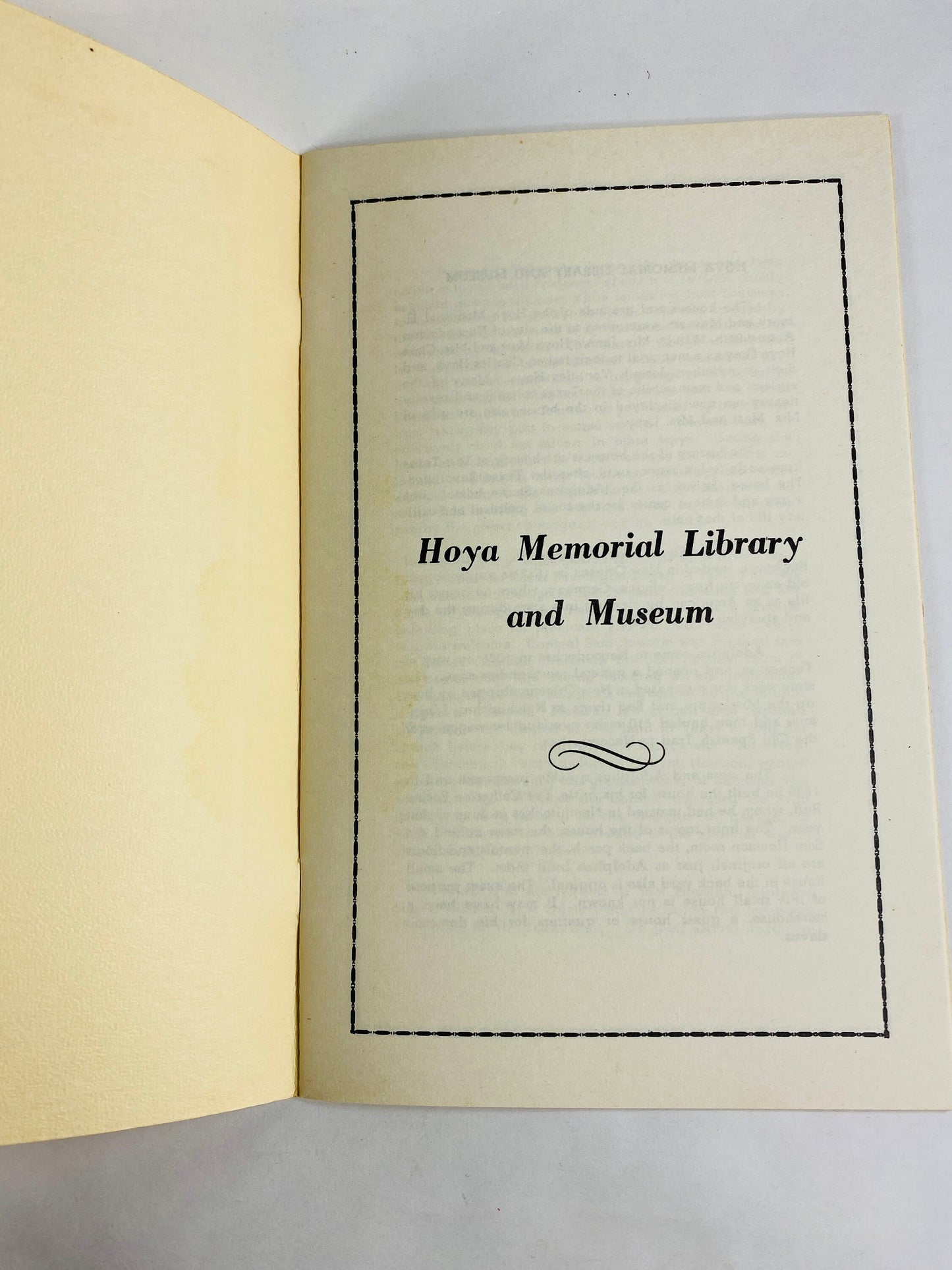 Nacogdoches Texas Hoya Memorial Library vintage booklet Oak Grove Cemetery East Texan history Jennie Hoya Mast Clara Gray Adolphus Sterne