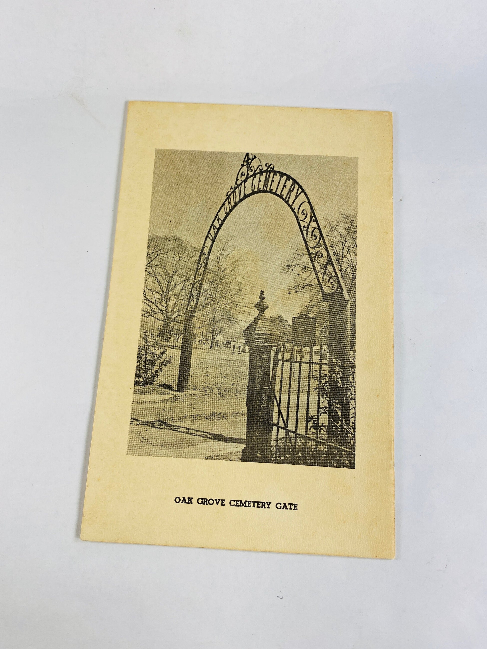 Nacogdoches Texas Hoya Memorial Library vintage booklet Oak Grove Cemetery East Texan history Jennie Hoya Mast Clara Gray Adolphus Sterne