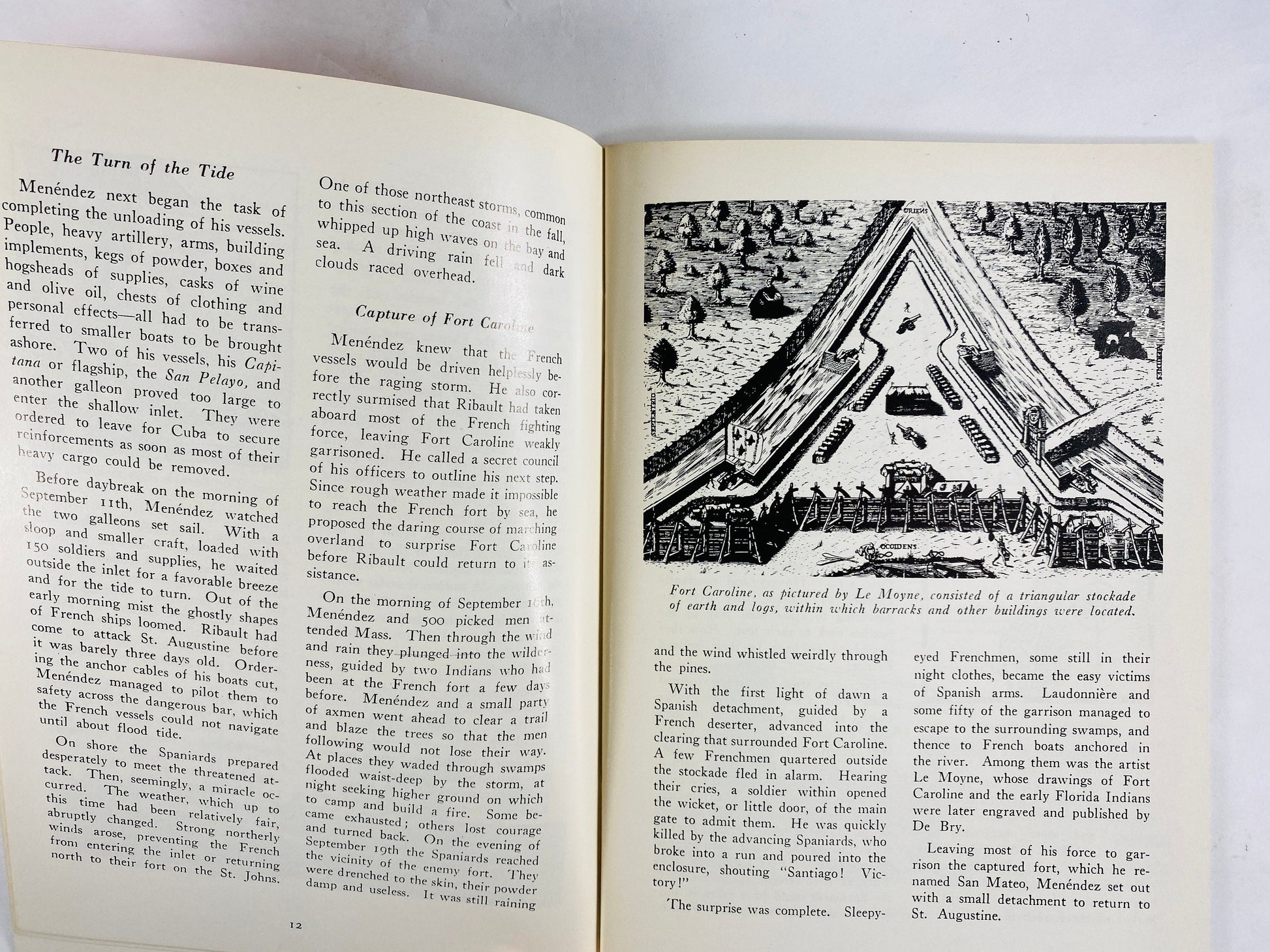 Florda's Colonial Capital St Augustine history vintage booklet circa 1975 by JT Van Campen & Historical Society