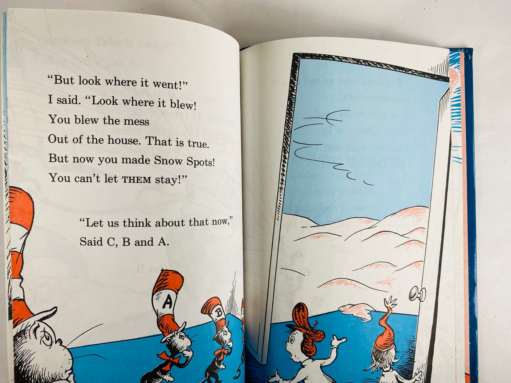 Vintage Cat in the Hat Comes Back book by Dr. Seuss circa 1958. EARLY PRINTING Grolier BC Children's Collectible.