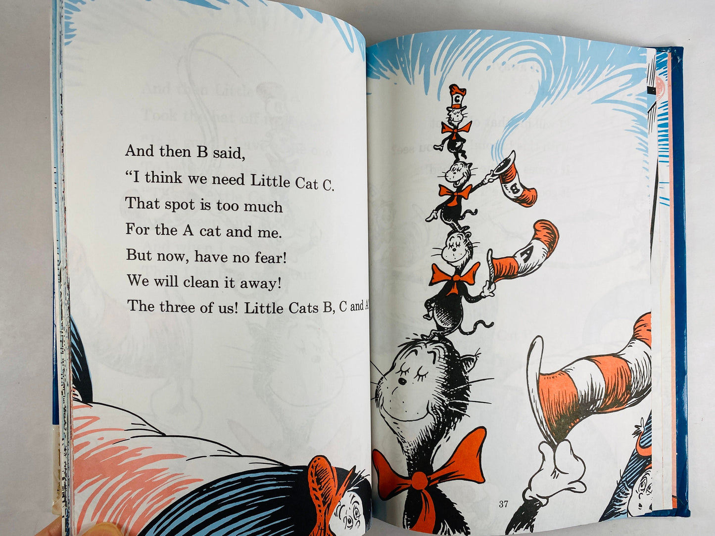 Vintage Cat in the Hat Comes Back book by Dr. Seuss circa 1958. EARLY PRINTING Grolier BC Children's Collectible.