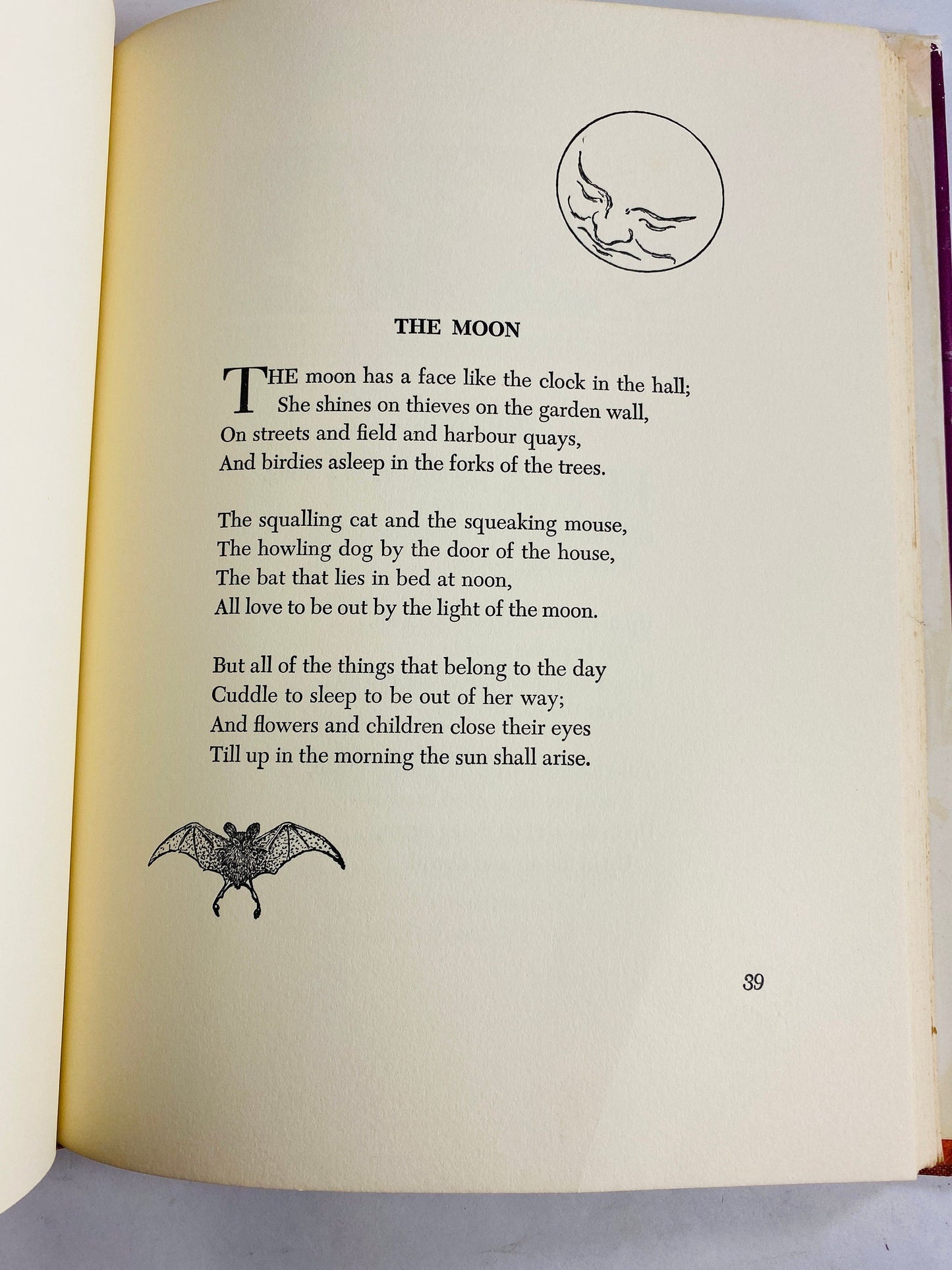1955 A Child's Garden of Verses Robert Louis Stevenson illustrated by Jessie Wilcox Smith vintage Children's book Charles Scribner's