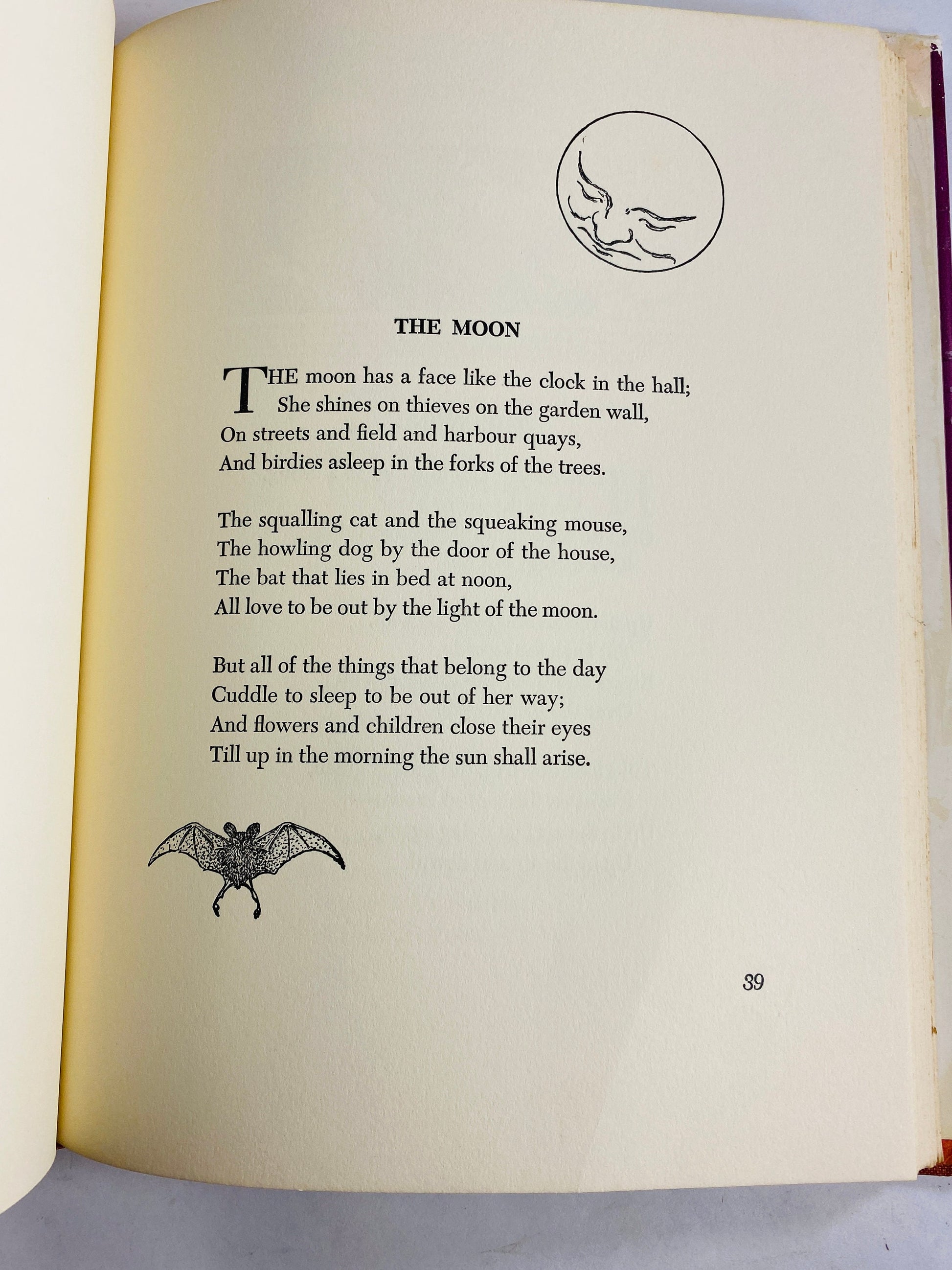 1955 A Child's Garden of Verses Robert Louis Stevenson illustrated by Jessie Wilcox Smith vintage Children's book Charles Scribner's