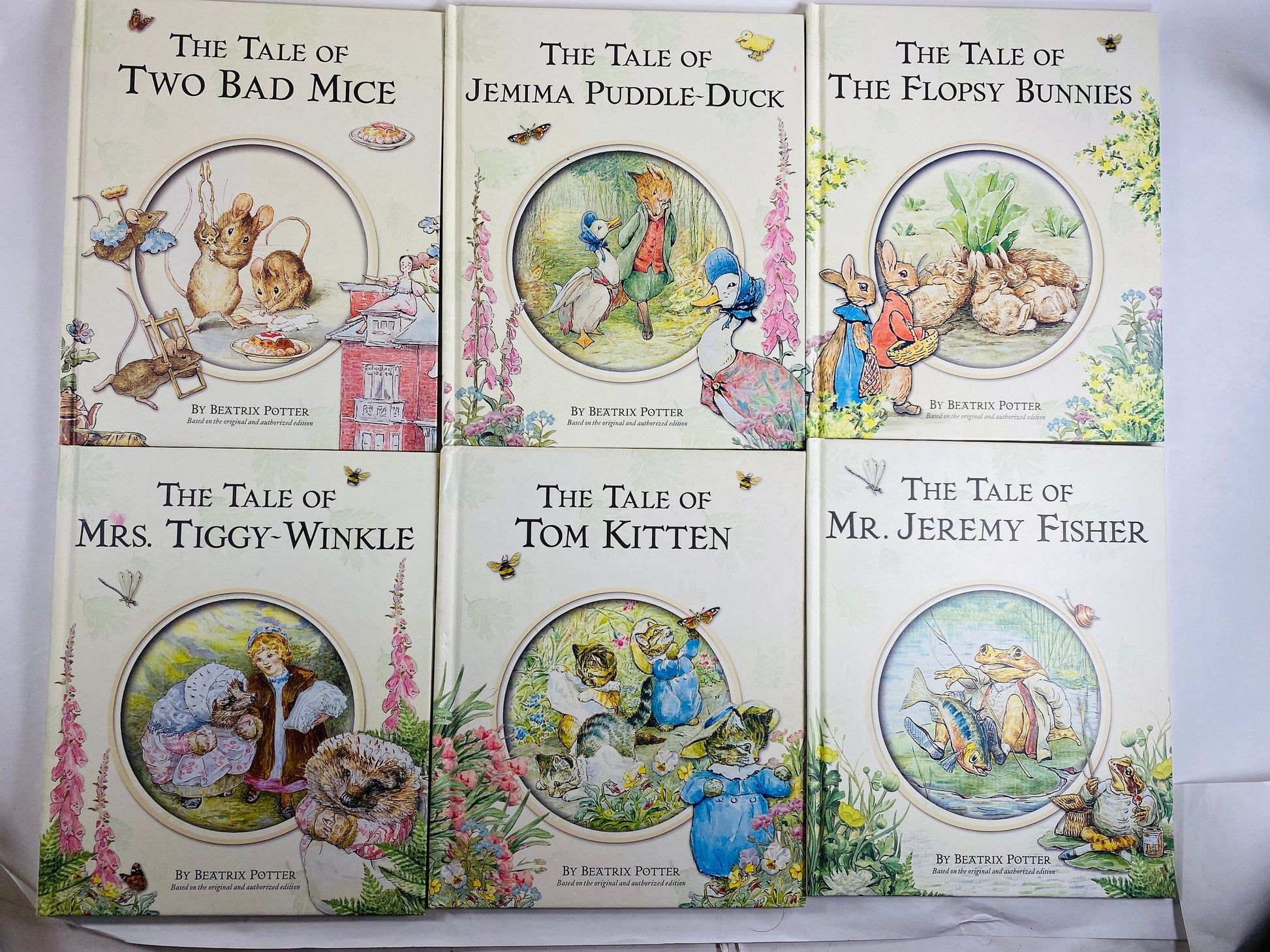 Beatrix Potter Tale of Peter Rabbit vintage children’s book Two Bad Mice Squirrel Nutkin Jemima Puddle Duck Flopsy Bunnies Tailor Gloucester