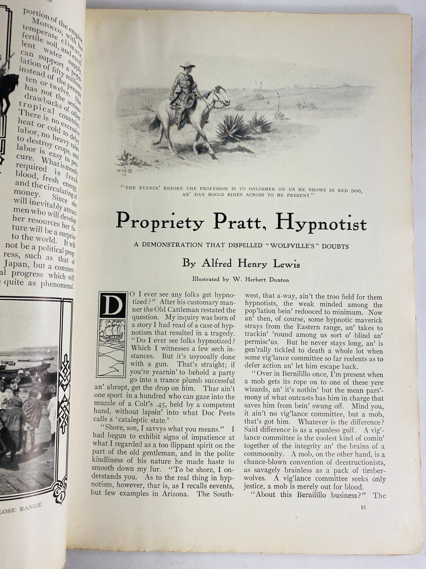 1910 vintage Cosmopolitan Magazine featuring Socialism and stories by E Phillips Oppenheim & PG Wodehouse and a Jewish Artisan in Morocco