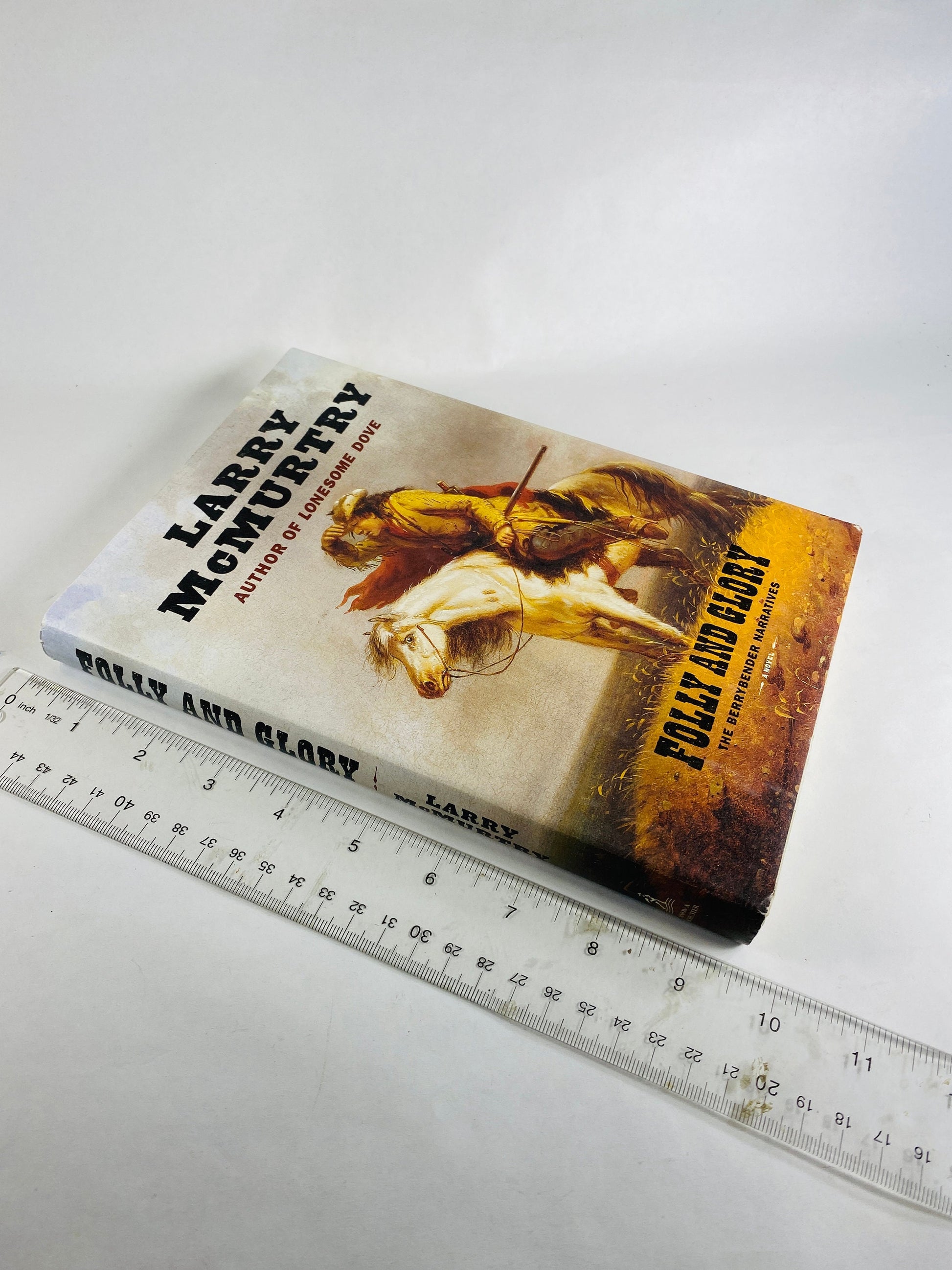 Folly and Glory by Larry McMurtry Vintage FIRST EDITION book Berrybend Narratives Pulitzer Prize author Western Texas Ranger home decor