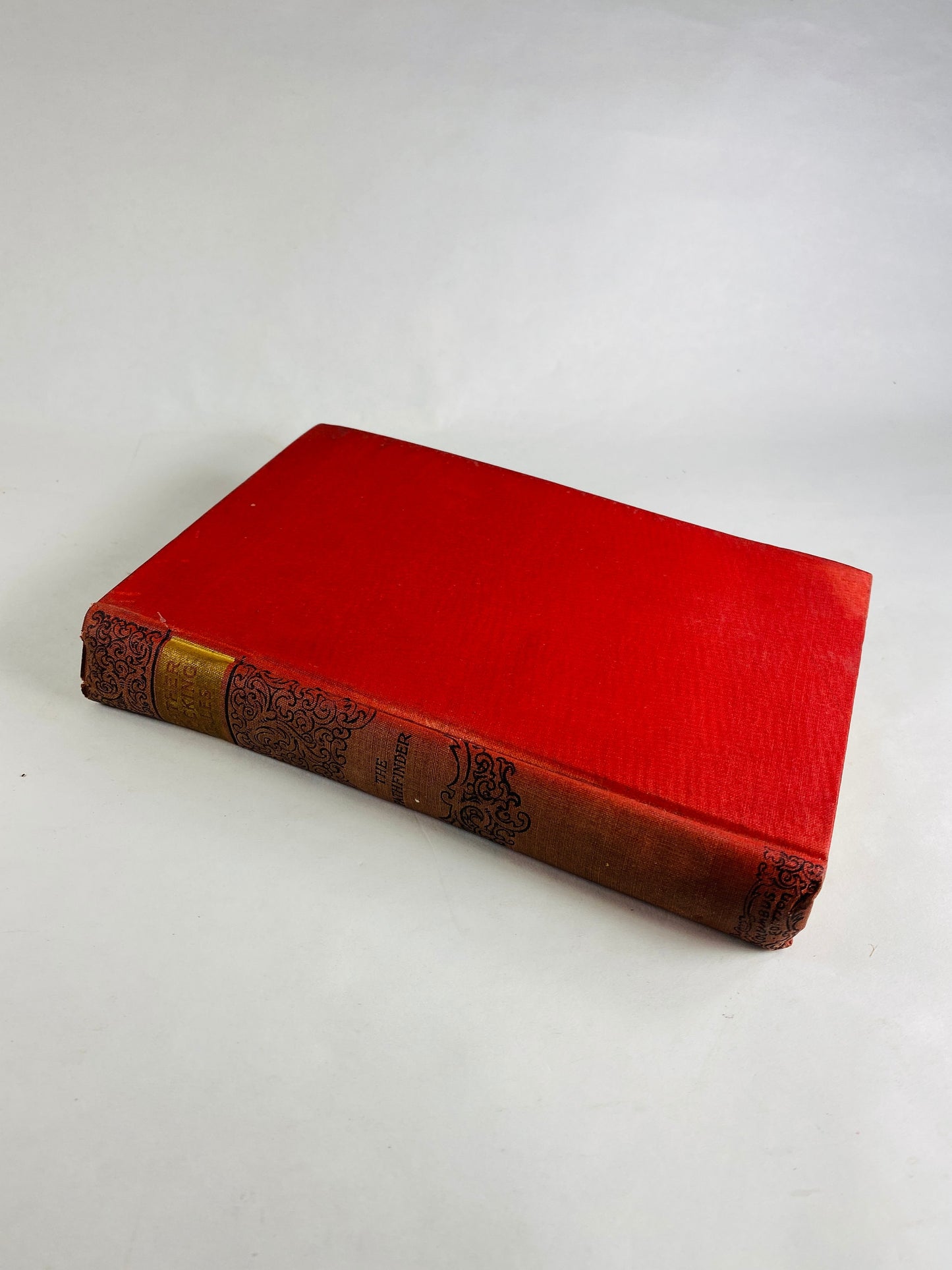 Pathfinder and the Prarie by James Fenimore Cooper circa 1900 red vintage book with gold embossing The New Columbus Series