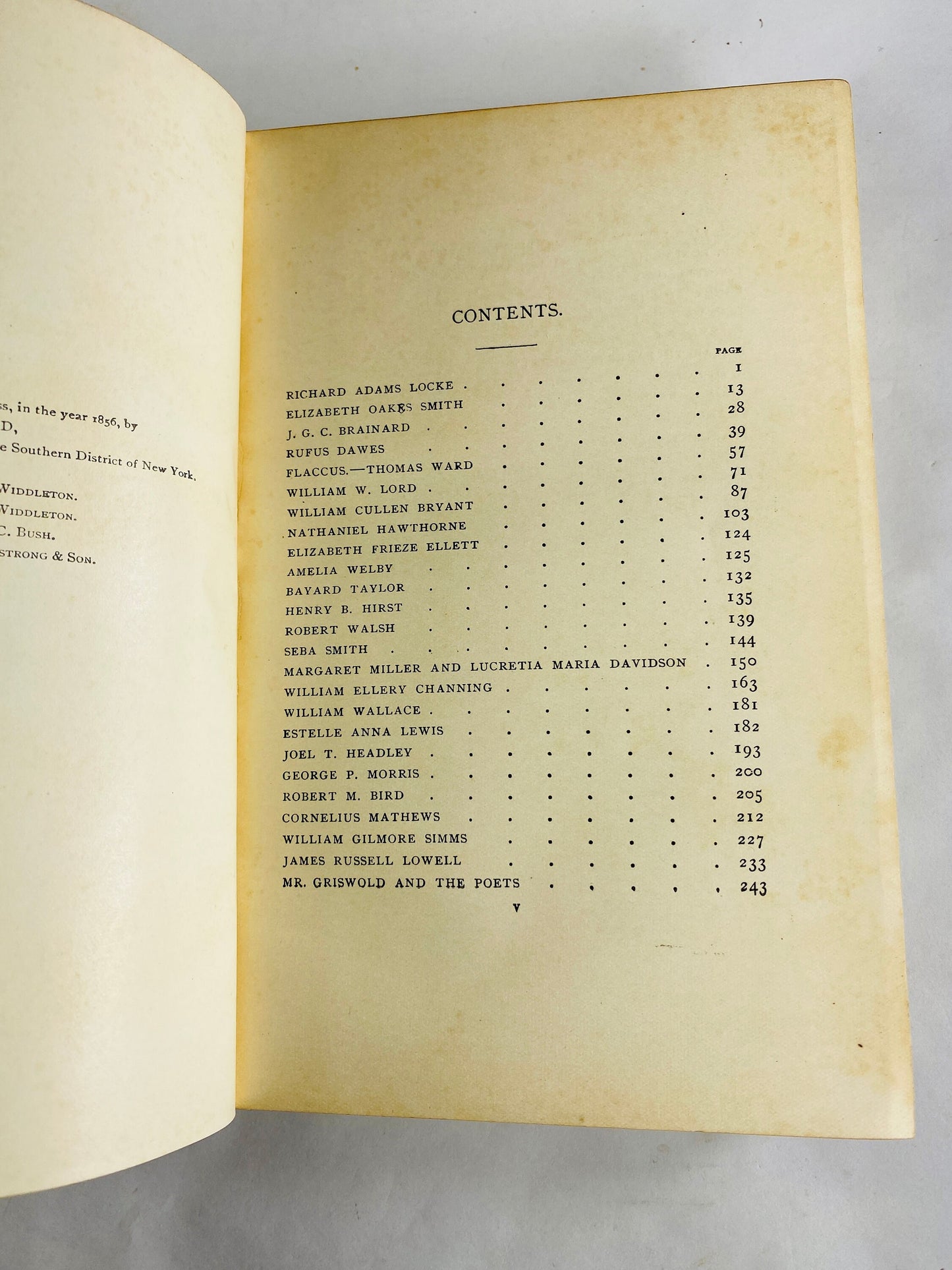 Literary Criticism of Edgar Allan Poe vintage book circa 1884 advocating for autonomy of poetry Antique collectible green decor with gold