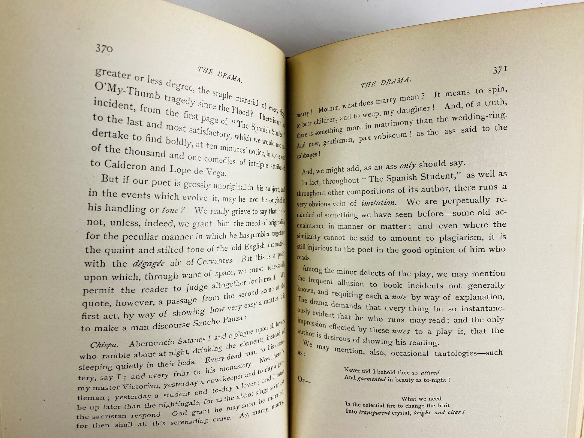 Literary Criticism of Edgar Allan Poe vintage book circa 1884 advocating for autonomy of poetry Antique collectible green decor with gold