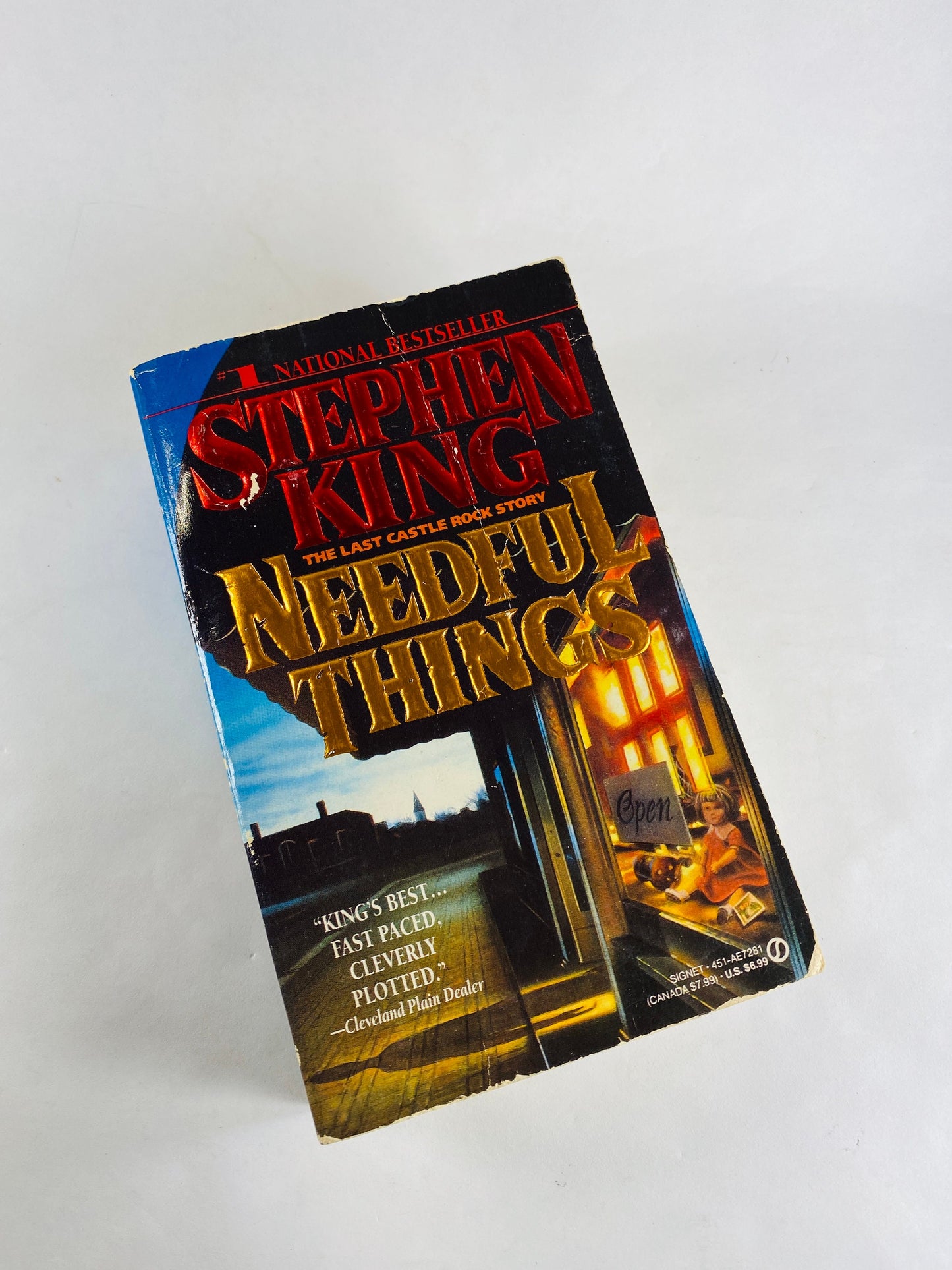 Stephen King Needful Things Night Shift and Danse Macabre vintage paperback book Signet Printing