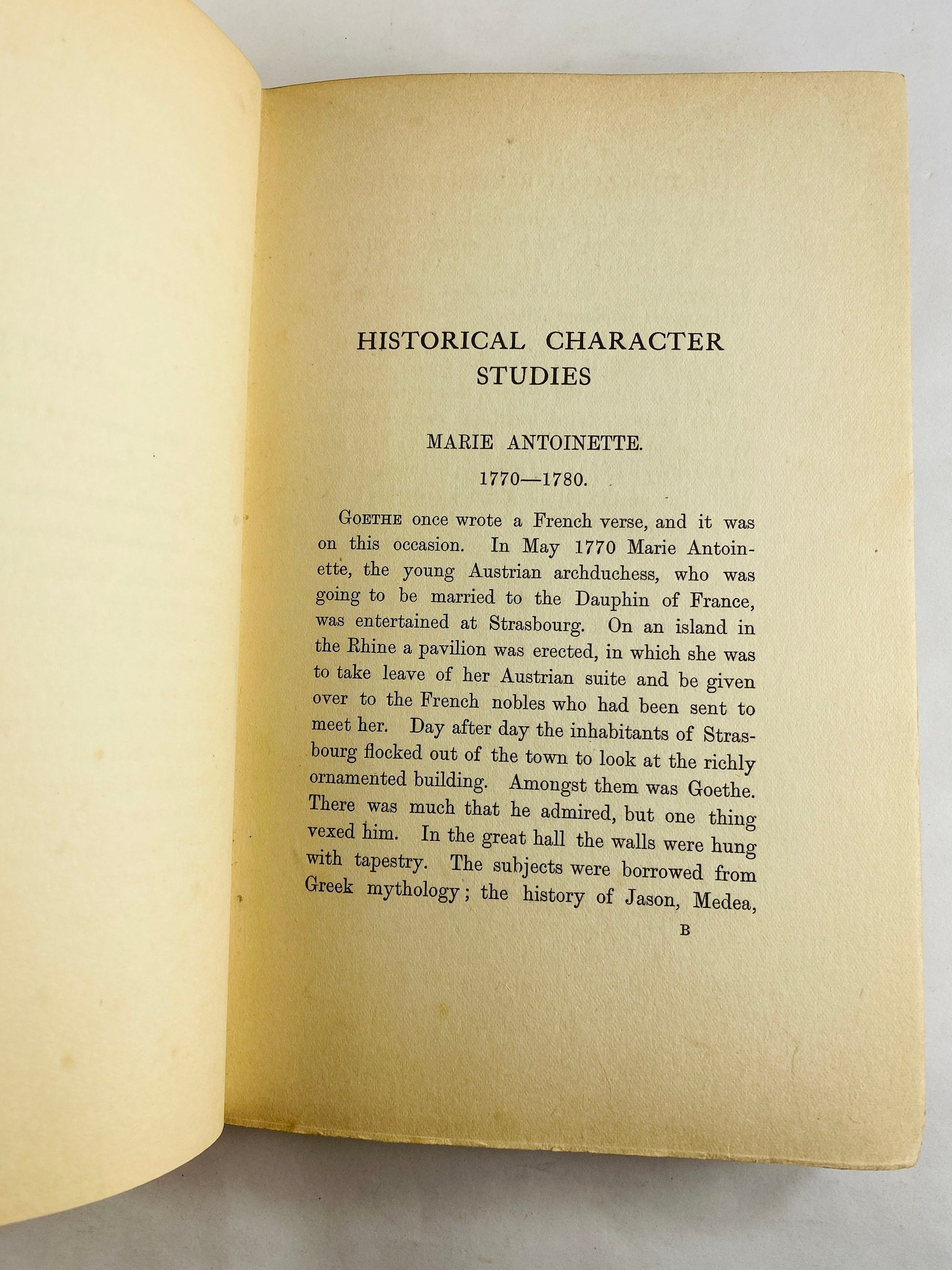 1907 FIRST EDITION book historical picturesque Character Studies by Berrington Marie Antoinette Mirabeau Renaissance Elizabethan