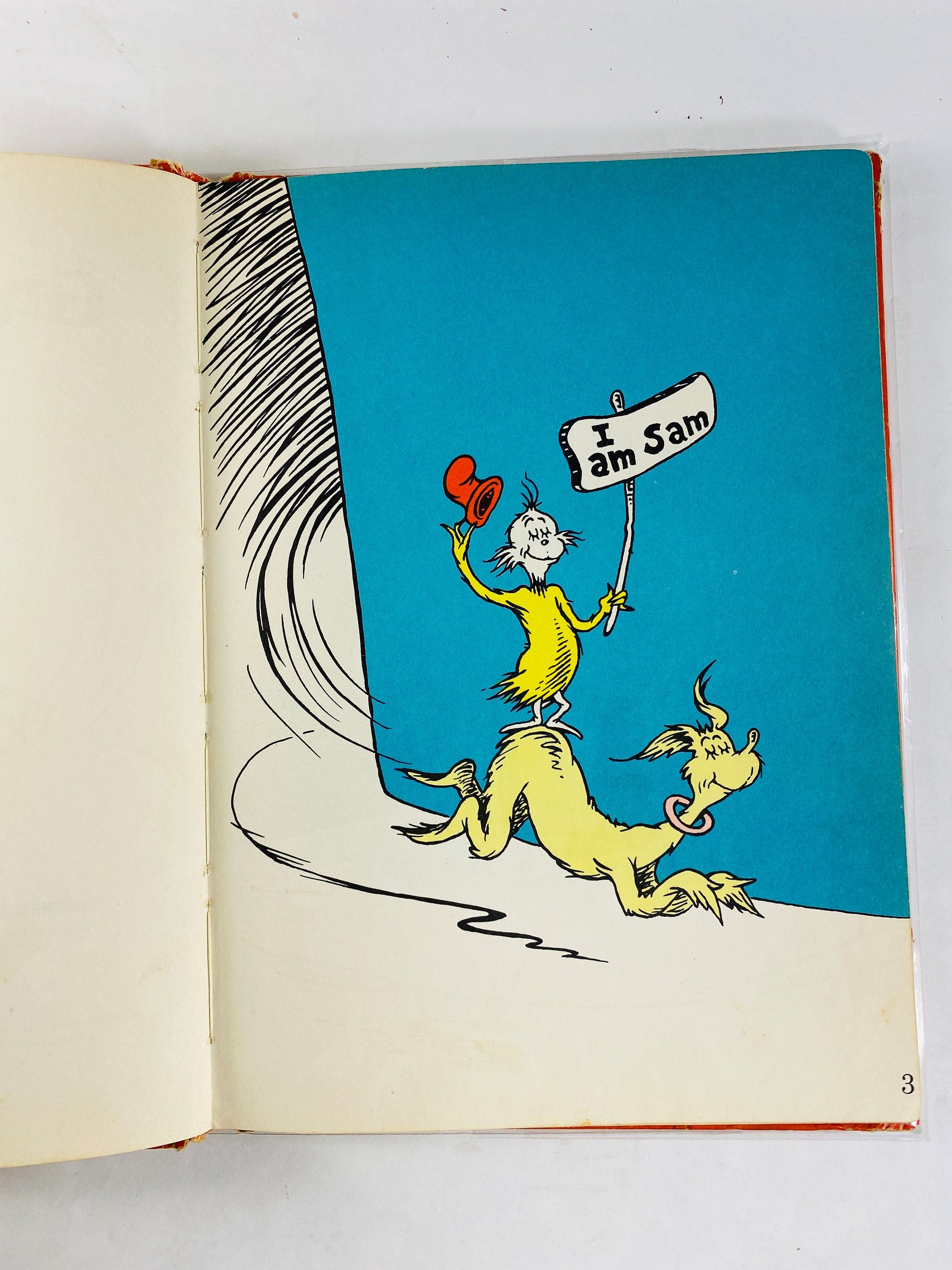 1960 Green Eggs and Ham by Dr Seuss vintage FIRST EDITION without dust jacket collectible children's book rare. Poor Condition