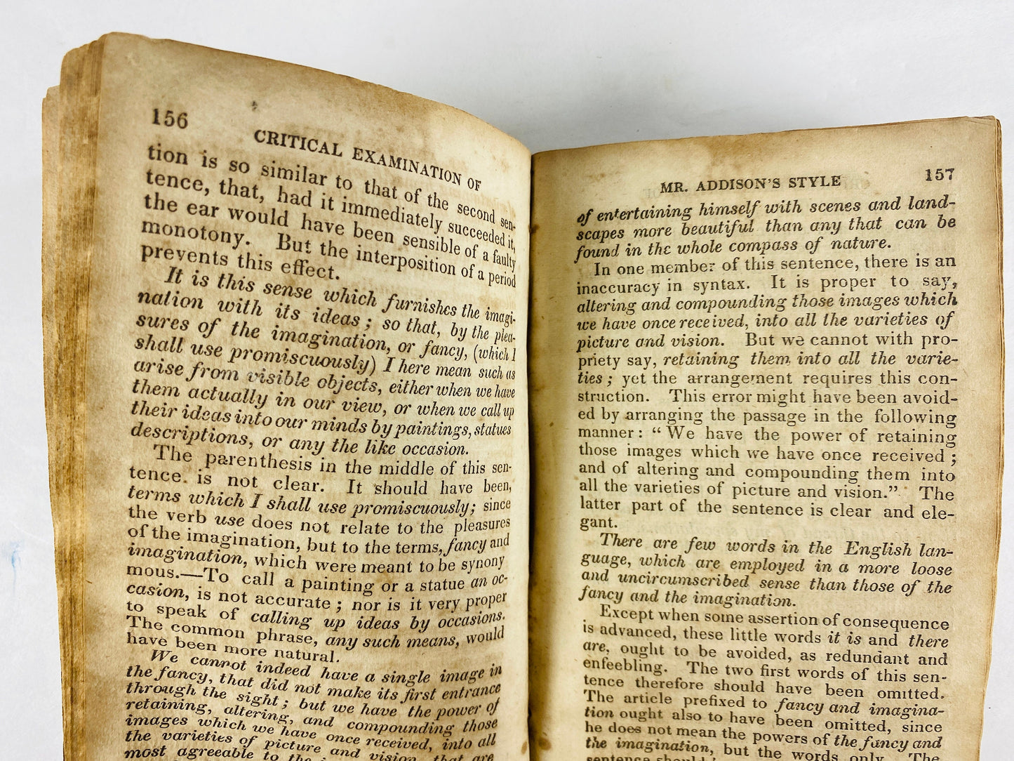 1830 Hugh Blair antique book of Sermons, Lectures & Rhetoric Minister of the Church of Scotland, Edinburgh professor Christian