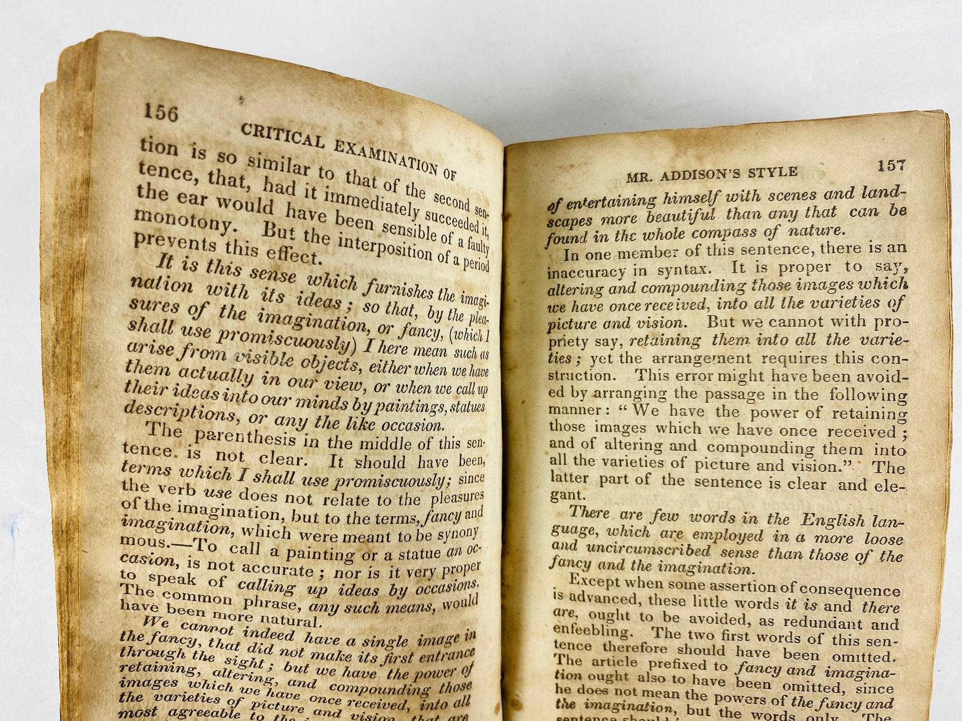 1830 Hugh Blair antique book of Sermons, Lectures & Rhetoric Minister of the Church of Scotland, Edinburgh professor Christian