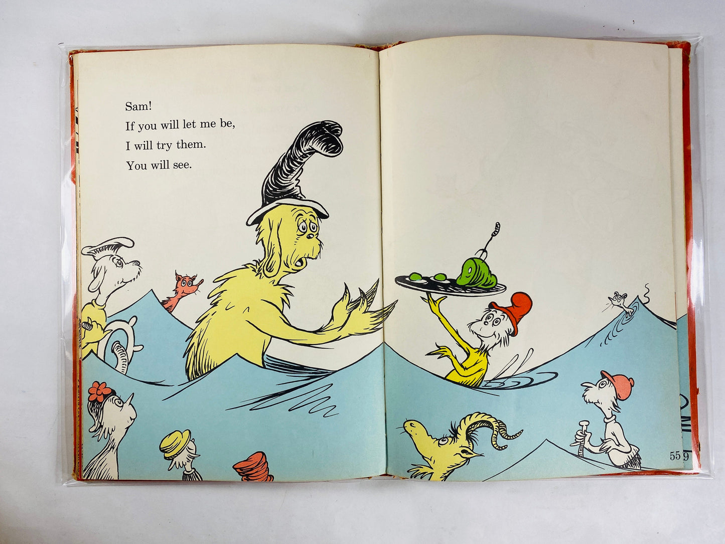 1960 Green Eggs and Ham by Dr Seuss vintage FIRST EDITION without dust jacket collectible children's book rare. Poor Condition