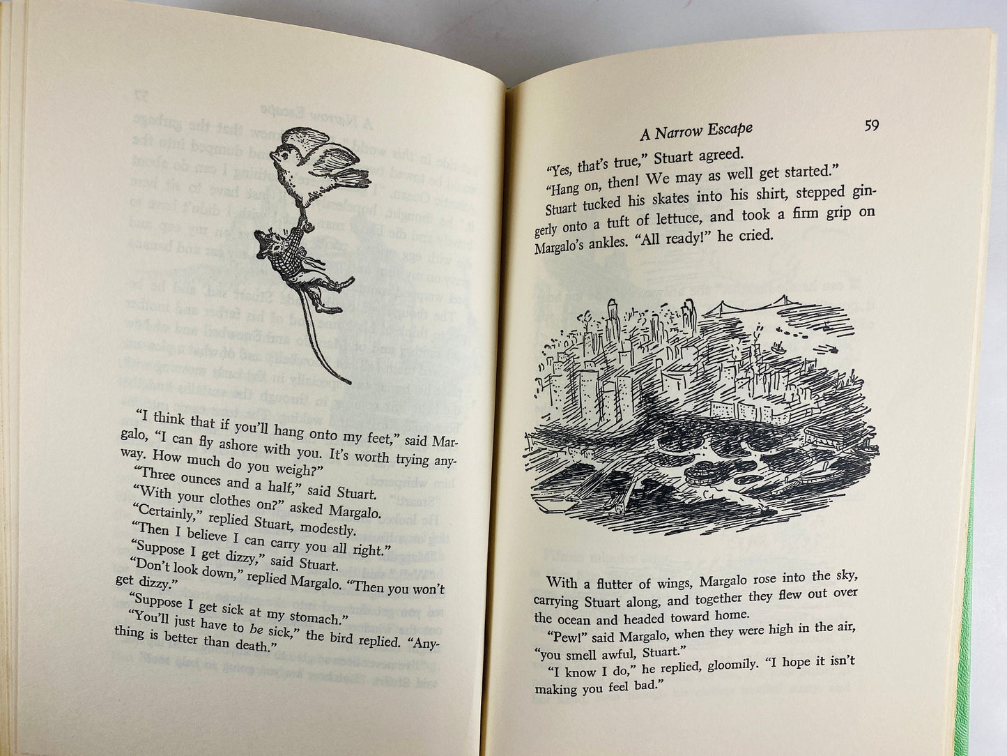 Stuart Little vintage book by EB White EARLY PRINTING illustrator Garth Williams circa 1945, same year as First Edition. Book Club Edition