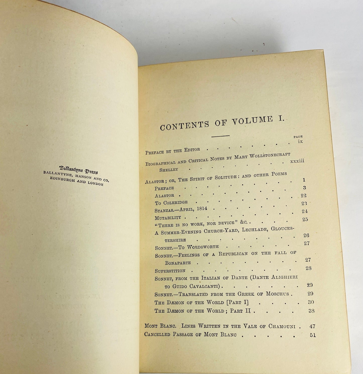 Poetical Works of Percy Bysshe Shelley antique set circa 1886 Vintage poetry books with brown leather, marbeled boards Adonais & other poems