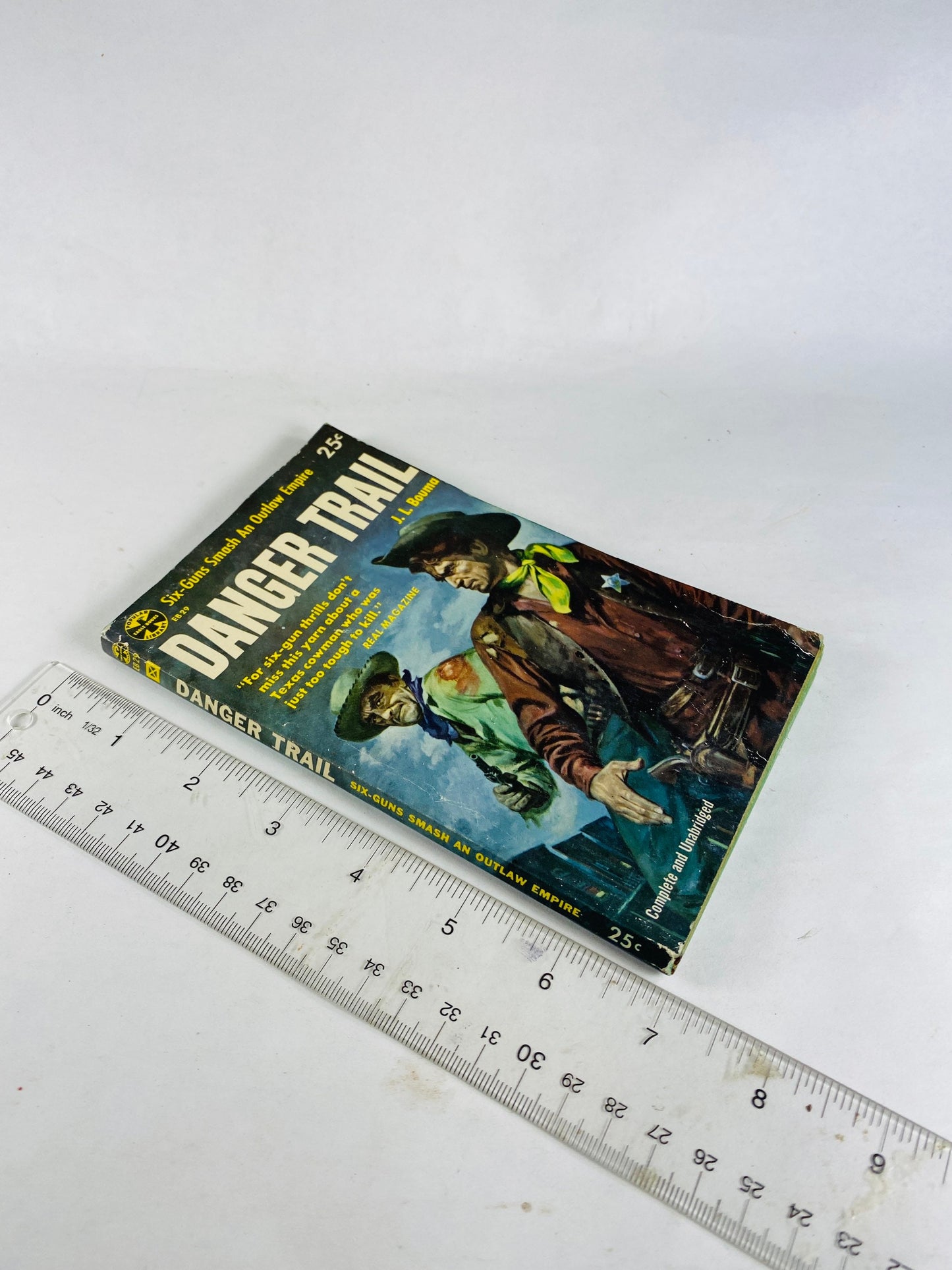 Danger Trail vintage Western paperback book circa 1954 about a Texas ranch and a renegade empire