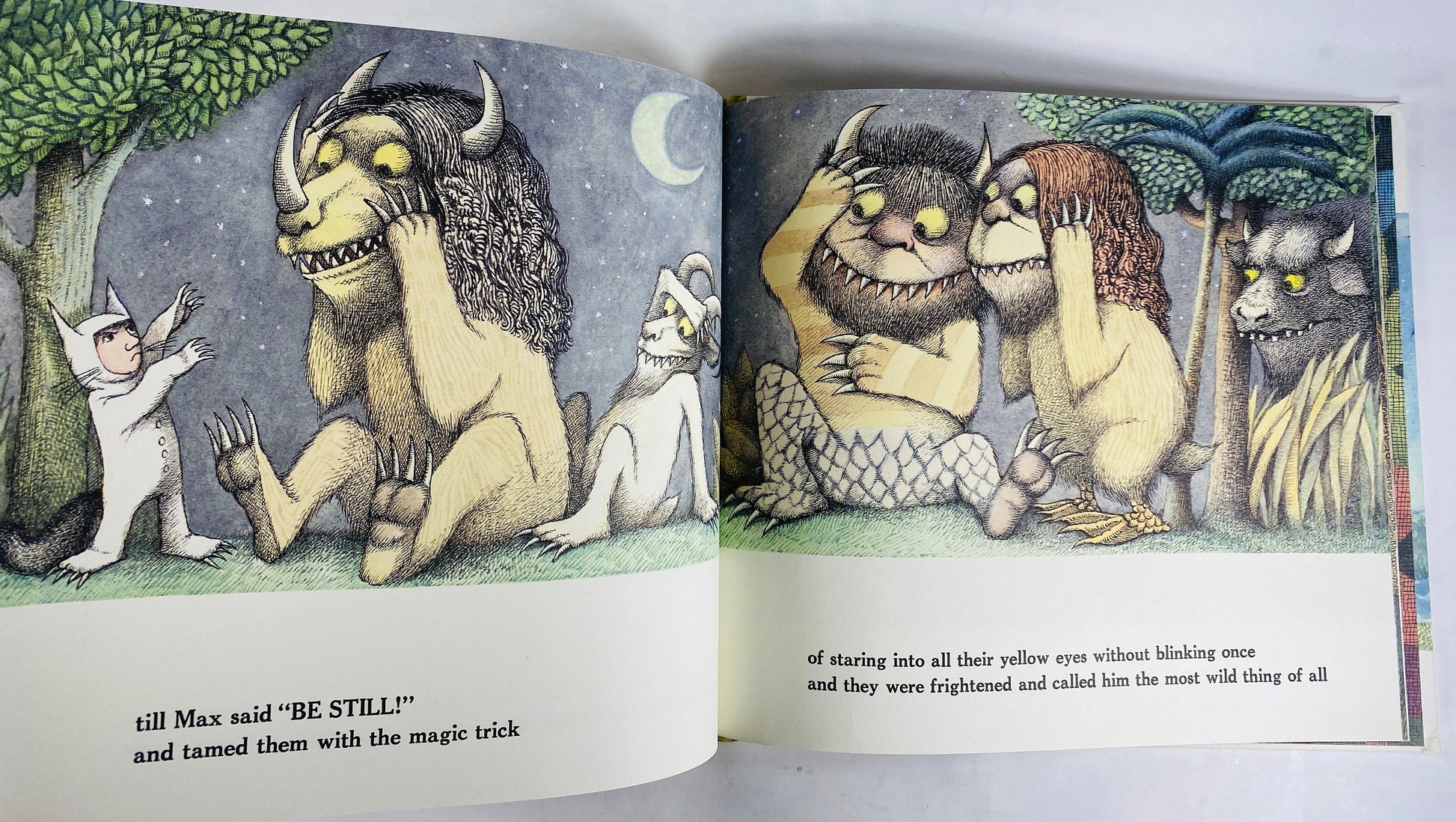 Where the Wild Things Are vintage children's book by Maurice Sendak circa 1991 25th Anniversary EDITION Caldecott Medal