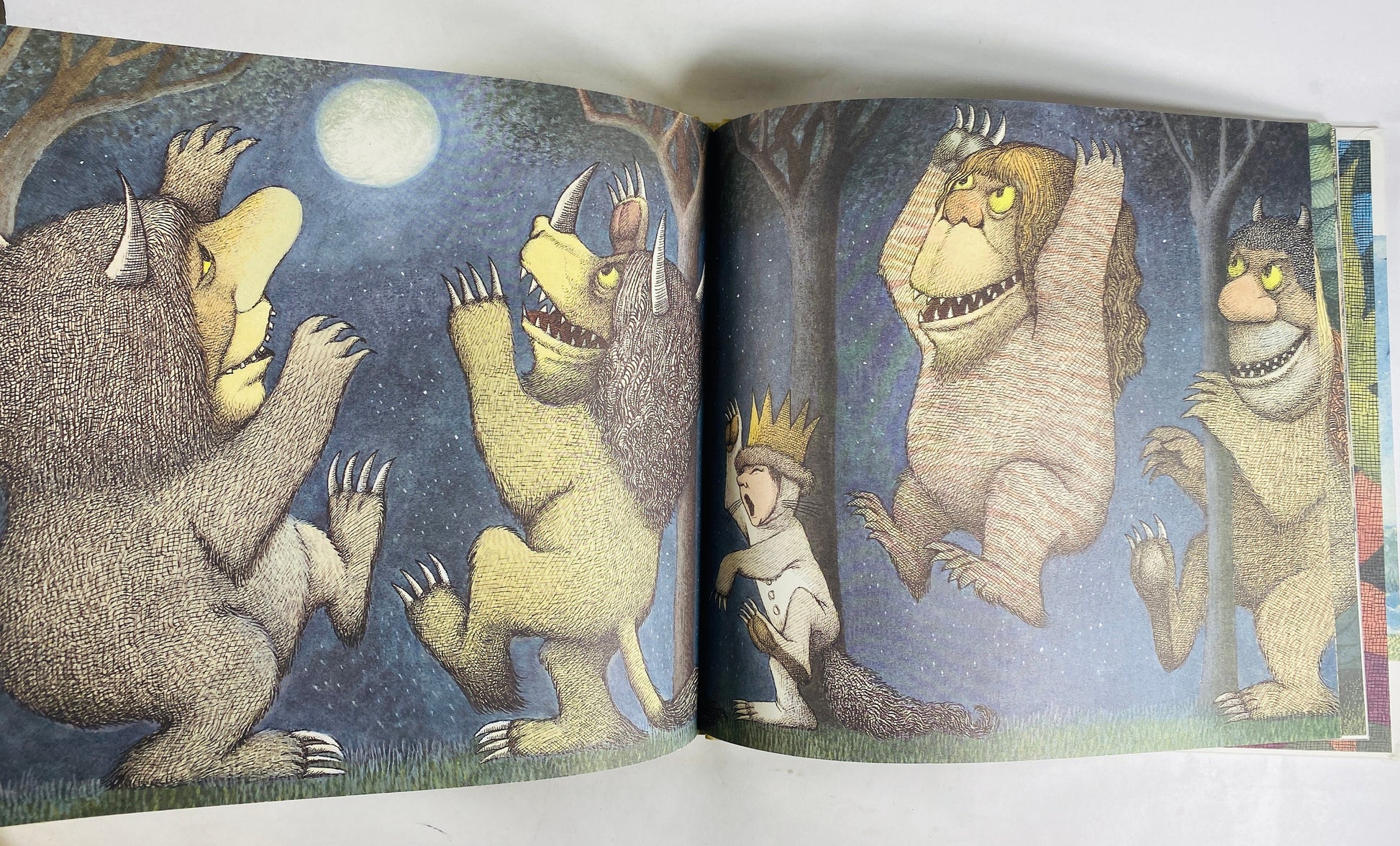 Where the Wild Things Are vintage children's book by Maurice Sendak circa 1991 25th Anniversary EDITION Caldecott Medal