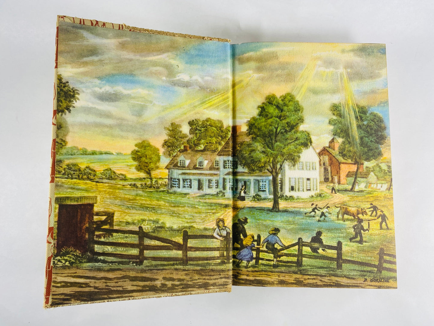 Little Men by Louisa May Alcott vintage Illustrated Children’s Library book circa 1947 with dust jacket Grosset & Dunlap