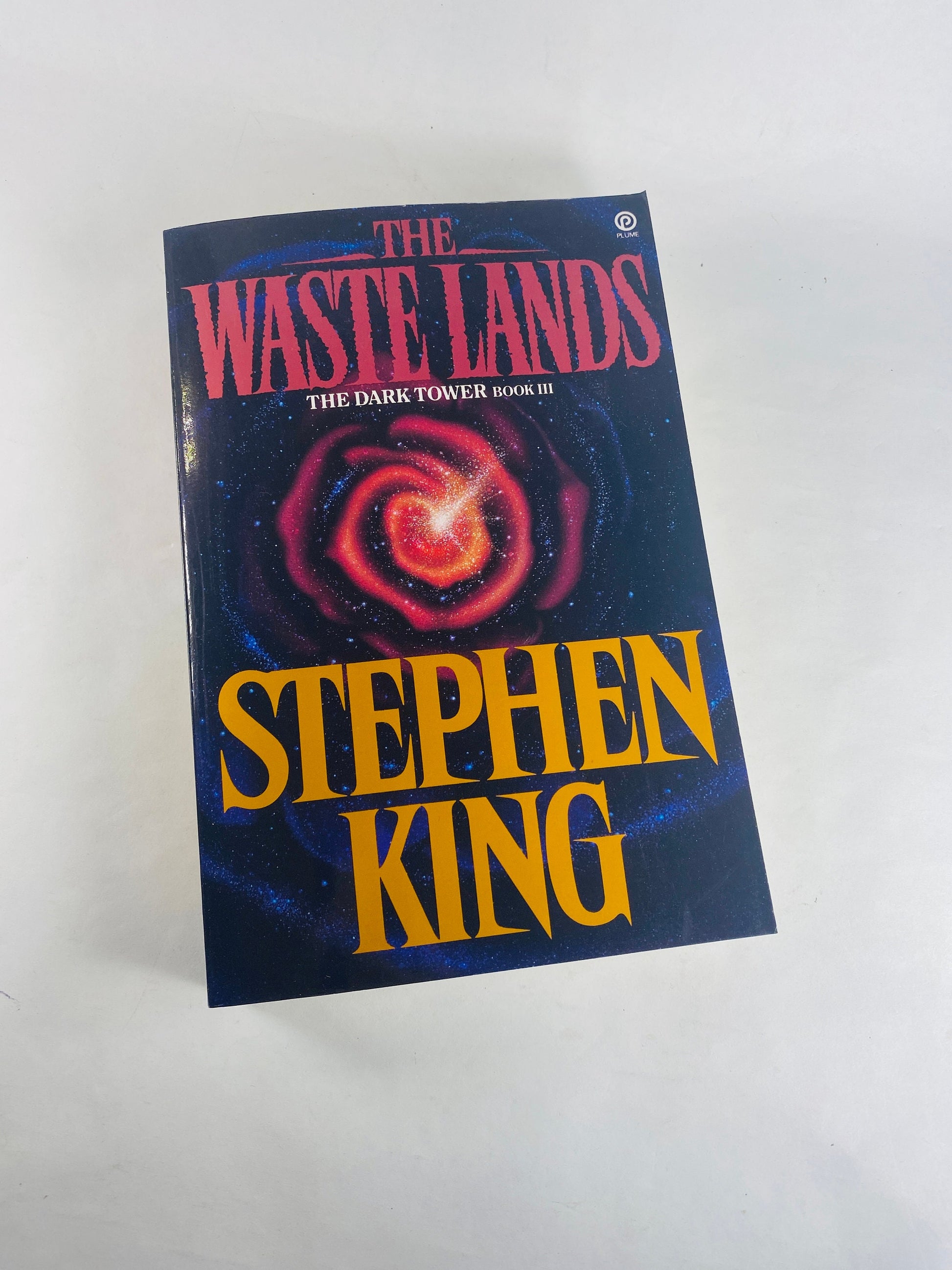 Dark Tower III Waste Lands by Stephen King Vintage FIRST Plume paperback book circa 1992 Horror gothic Book Gift