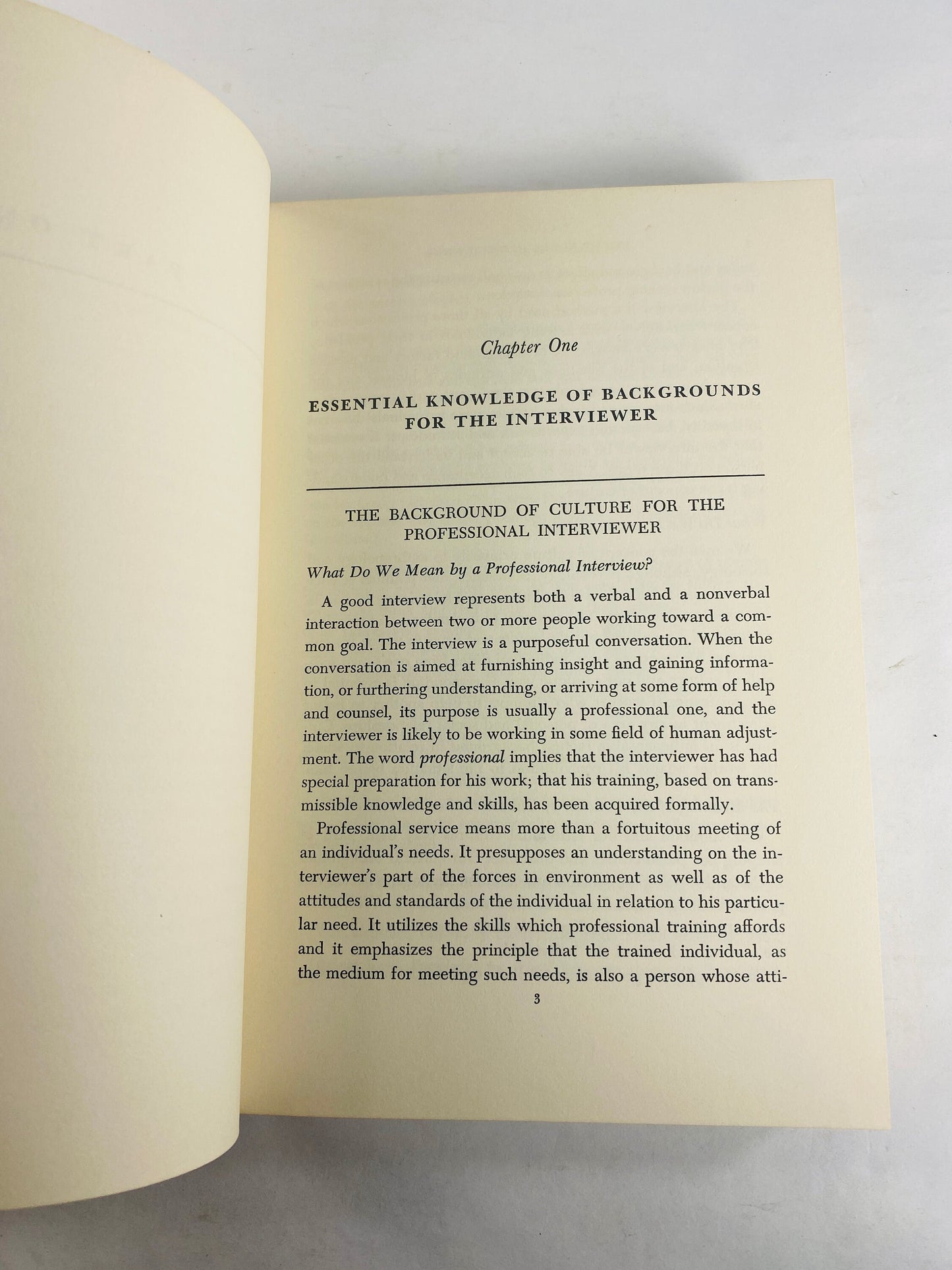 Essentials in Interviewing for the Interviewer vintage book by Anne Fenlason circa 1952. Career guidance and skills