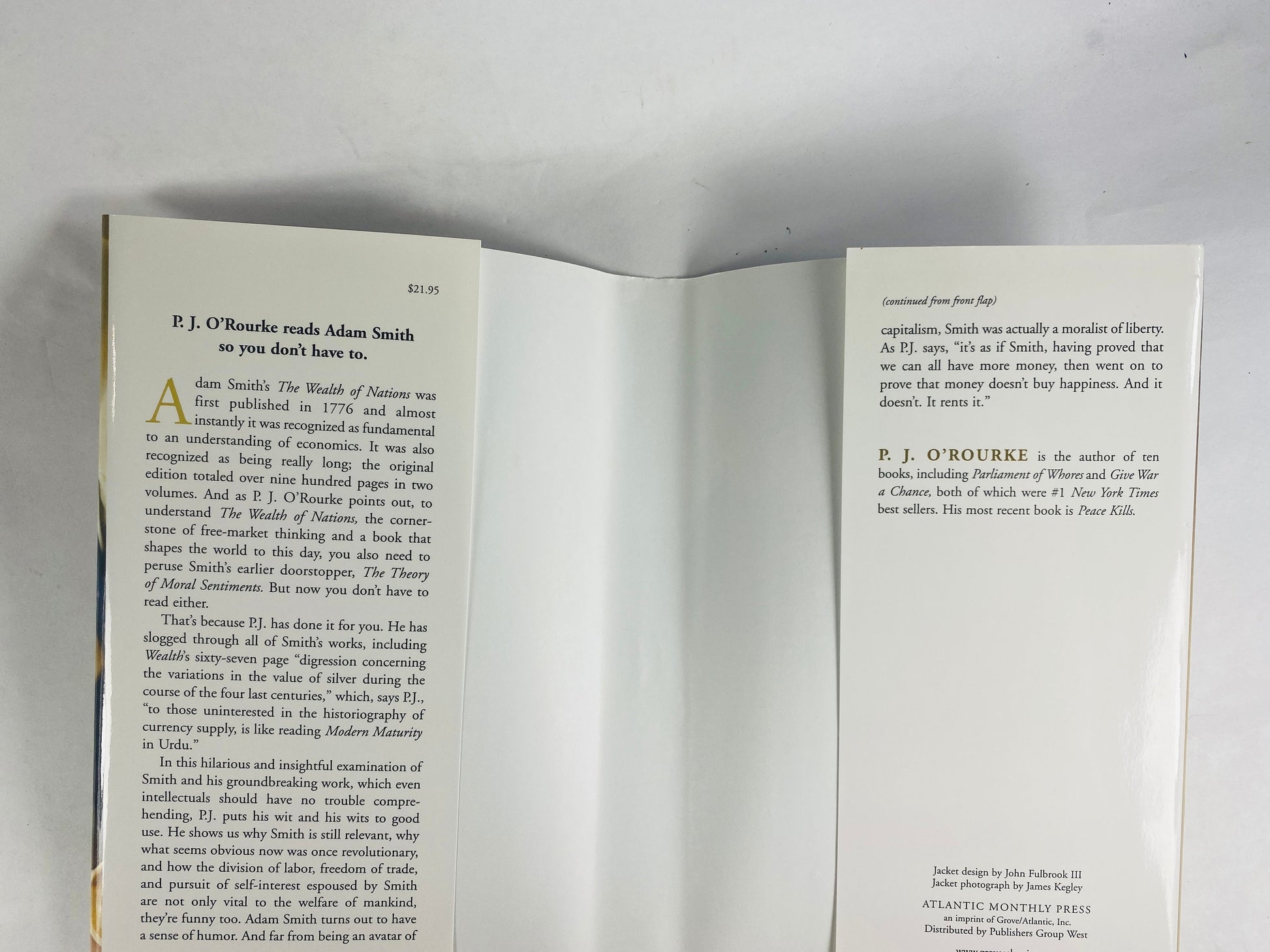 Wealth of Nations by PJ O'Rourke FIRST EDITION vintage book election politics wonk Libertarian economics capitalism intellectual