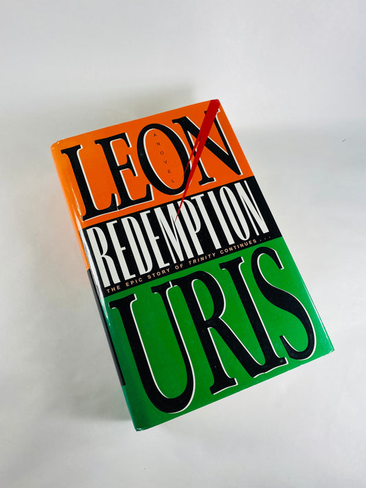 Redemption FIRST EDITION vintage book by Leon Uris circa 1995 Story of three families, an Irish epic that will never mix