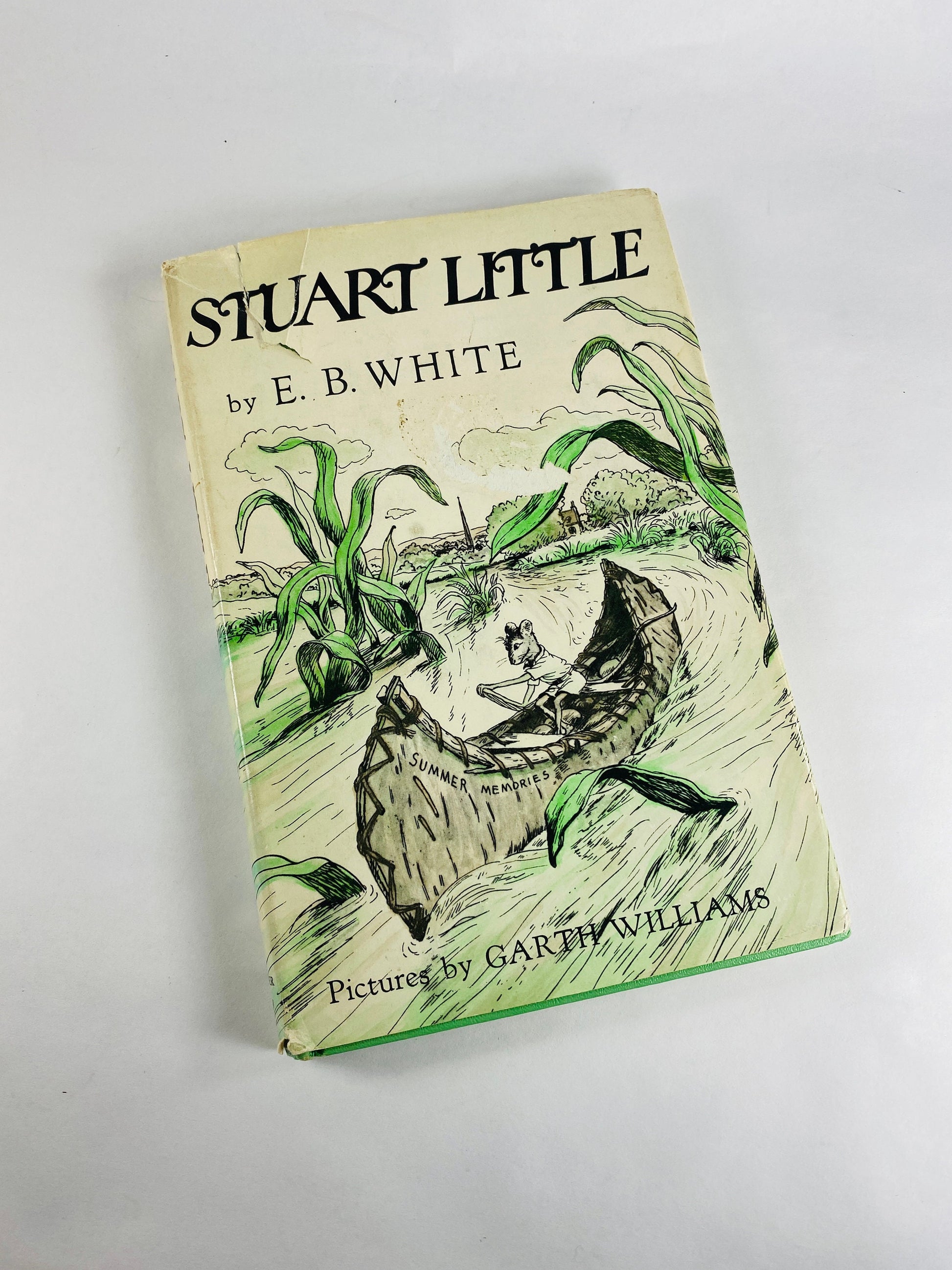 Stuart Little vintage book by EB White EARLY PRINTING illustrator Garth Williams circa 1945, same year as First Edition. Book Club Edition