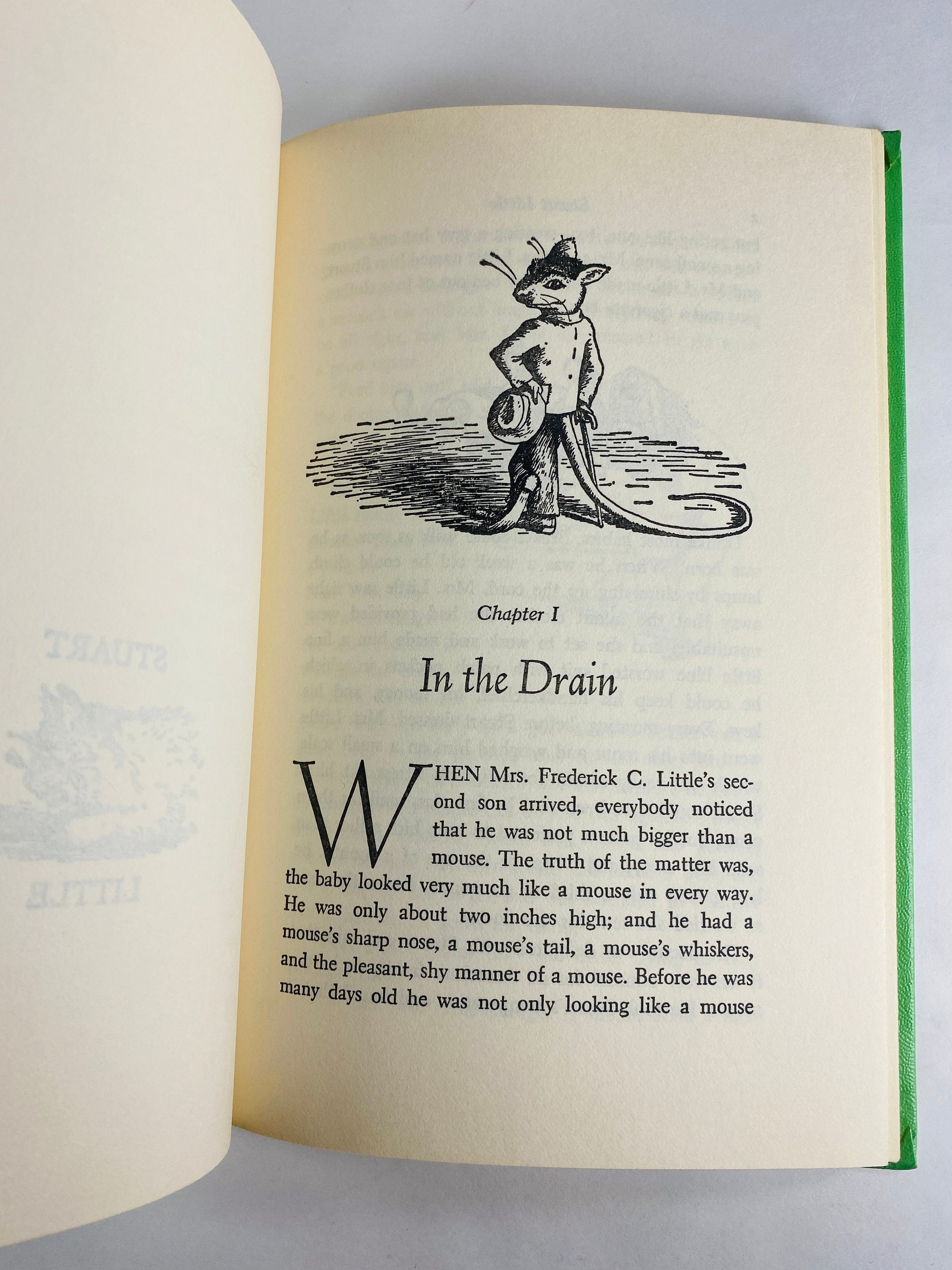 Stuart Little vintage book by EB White EARLY PRINTING illustrator Garth Williams circa 1945, same year as First Edition. Book Club Edition