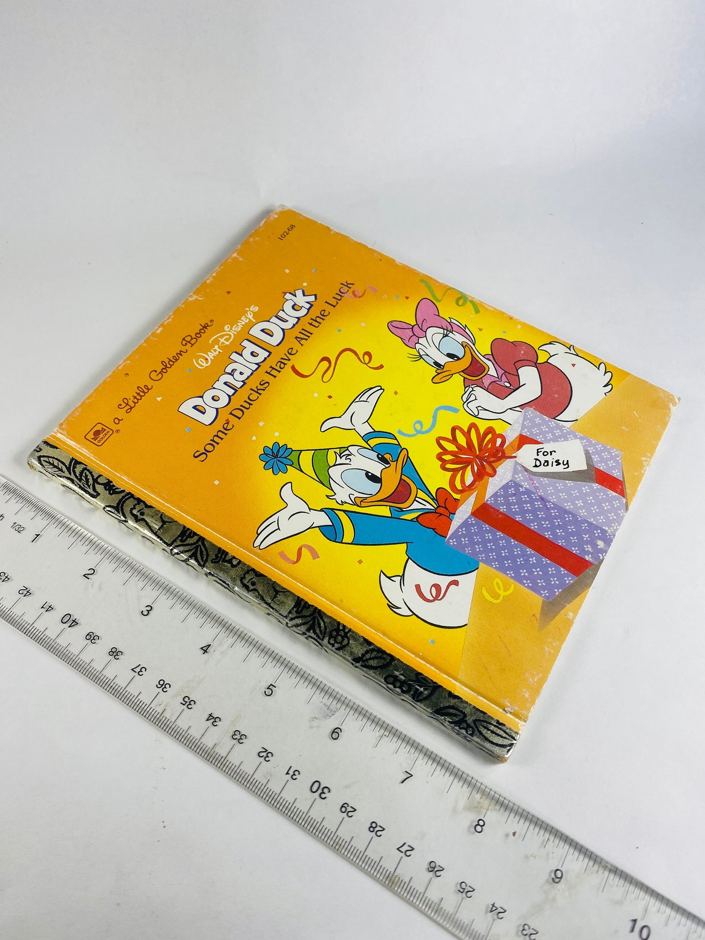 1987 Donald Duck vintage Little Golden Book by Walt Disney Some Ducks have all the Luck Stocking stuffer children gift