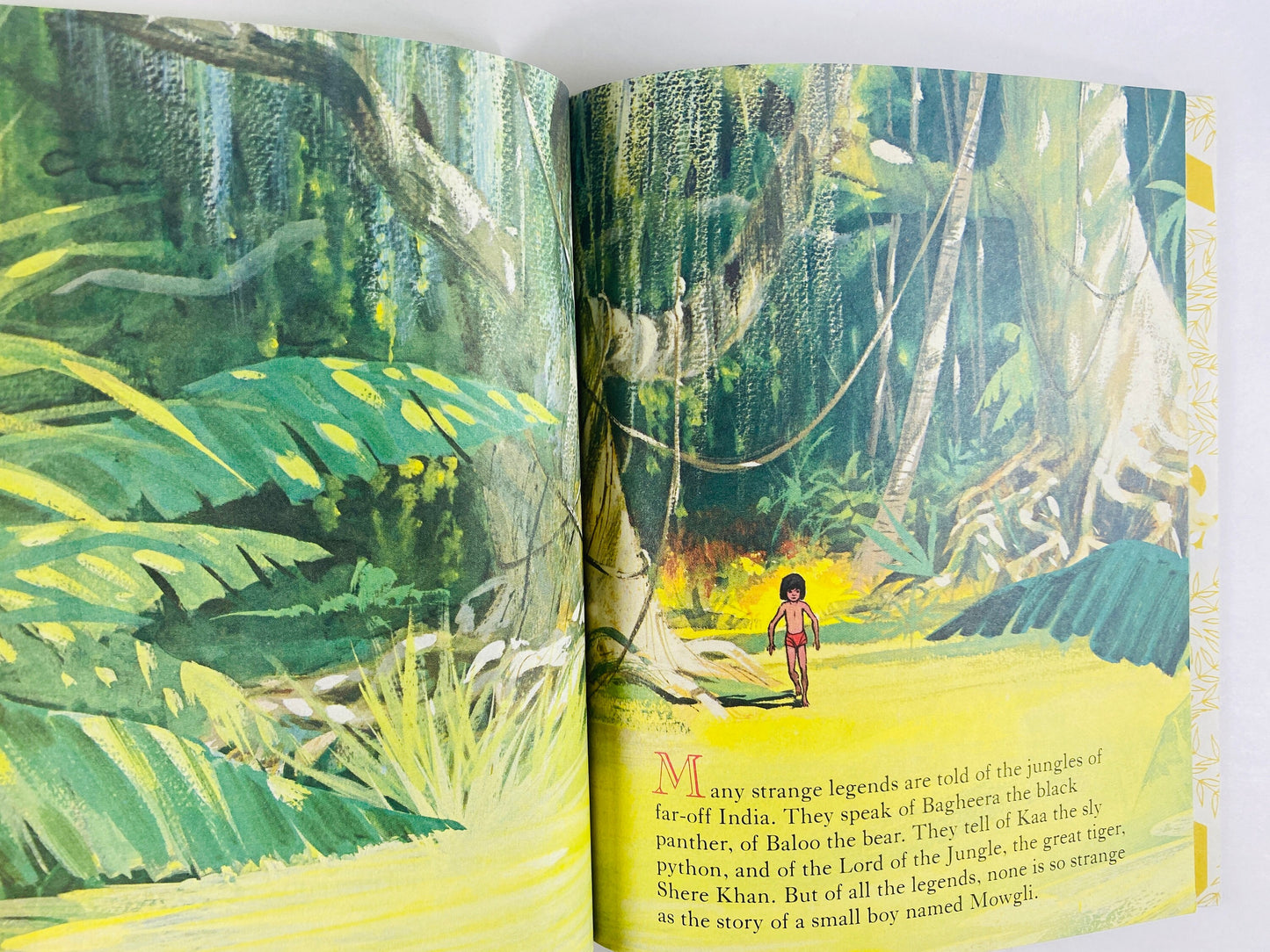 Jungle Book vintage Little Golden Book by Walt Disney Children's stocking stuffer gift