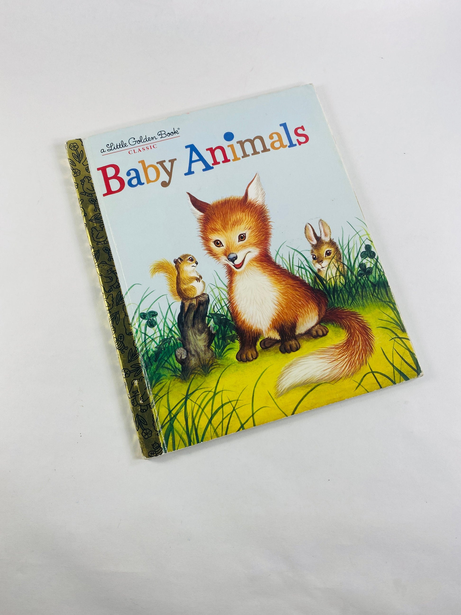 Baby Animals vintage Little Golden Book by Garth Williams Christmas stocking stuffer children's gift