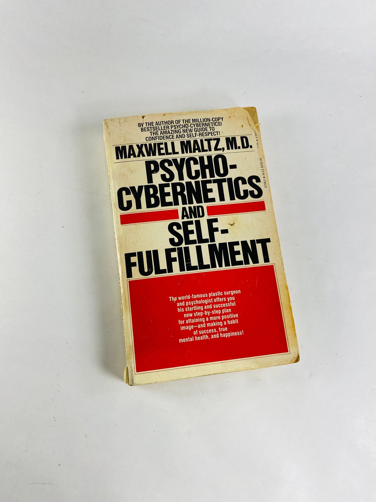Psycho-Cybernetics and Self-Fulfillment vintage paperback book by Maxwell Maltz circa 1985 Original affirmation incantations