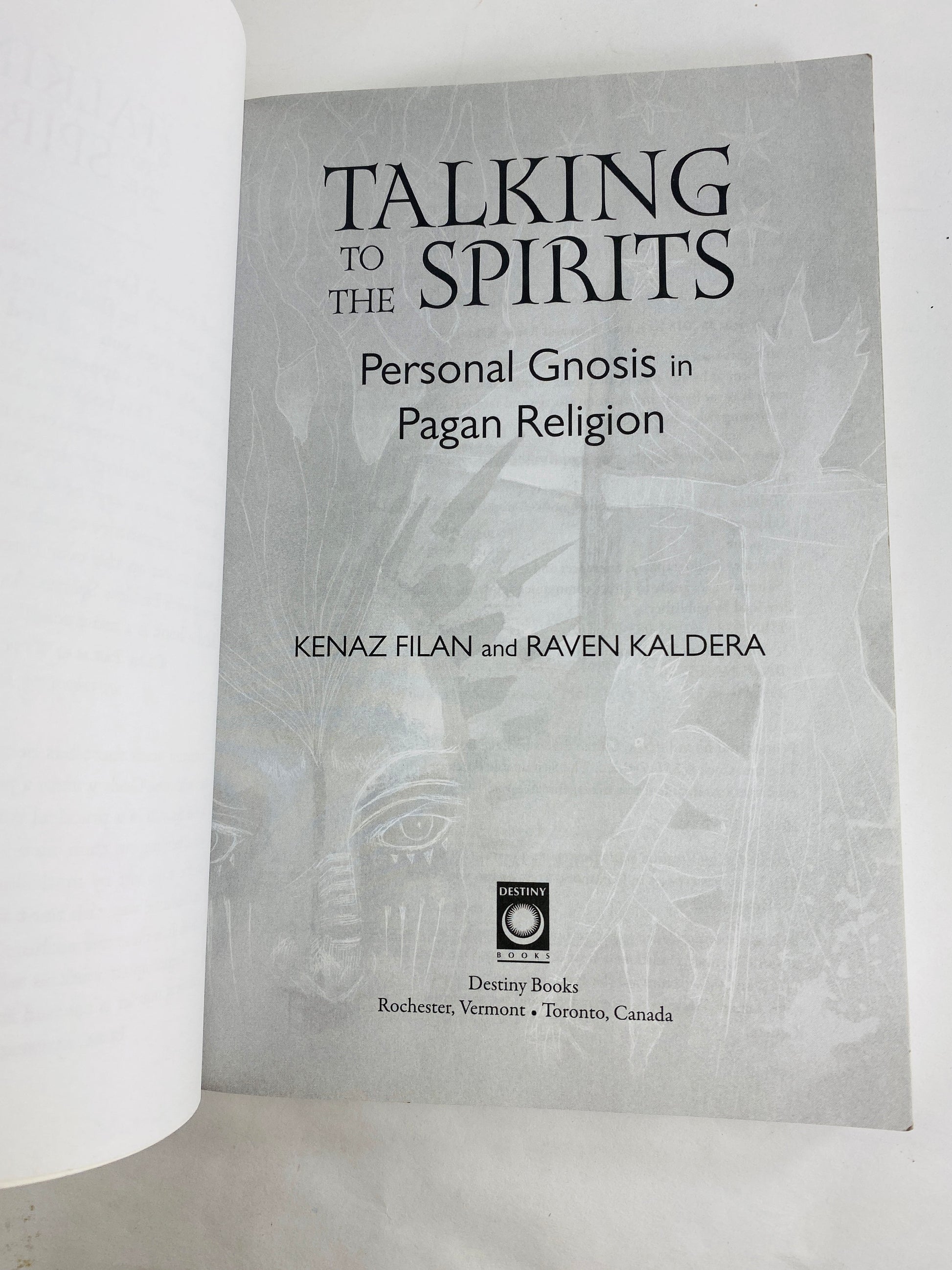 Talking to the Spirits vintage occult book Personal Gnosis in Pagan religion Afterlife Spiritualism clairvoyance