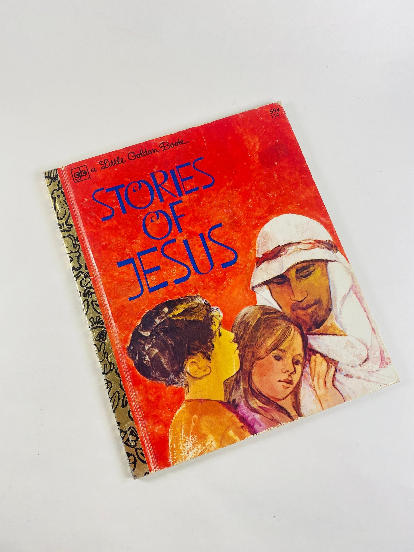 Stories of Jesus vintage Little Golden Book circa 1978. Stocking stuffer children's Christmas gift.