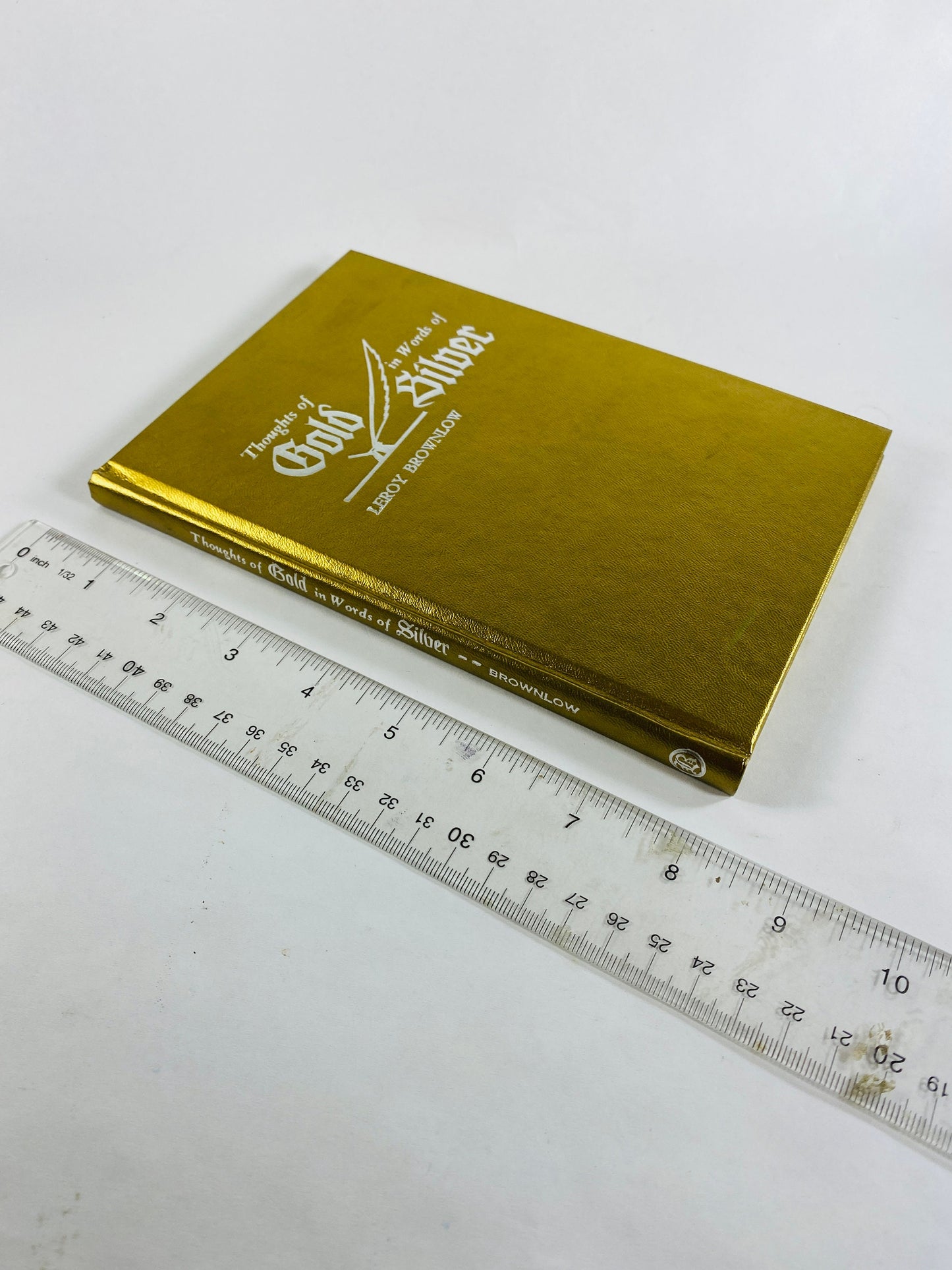 1974 Christian vintage book Thoughts of Gold in Words of Silver by Brownlow GORGEOUS binding New Testament Jesus Christ Valentine's Day