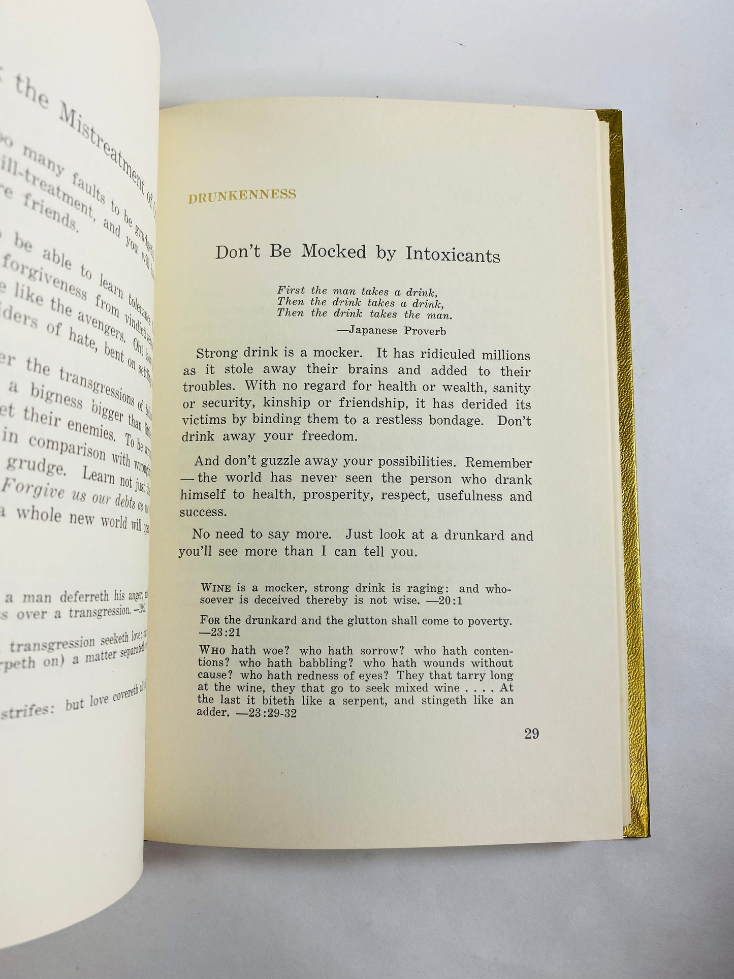 1974 Christian vintage book Thoughts of Gold in Words of Silver by Brownlow GORGEOUS binding New Testament Jesus Christ Valentine's Day